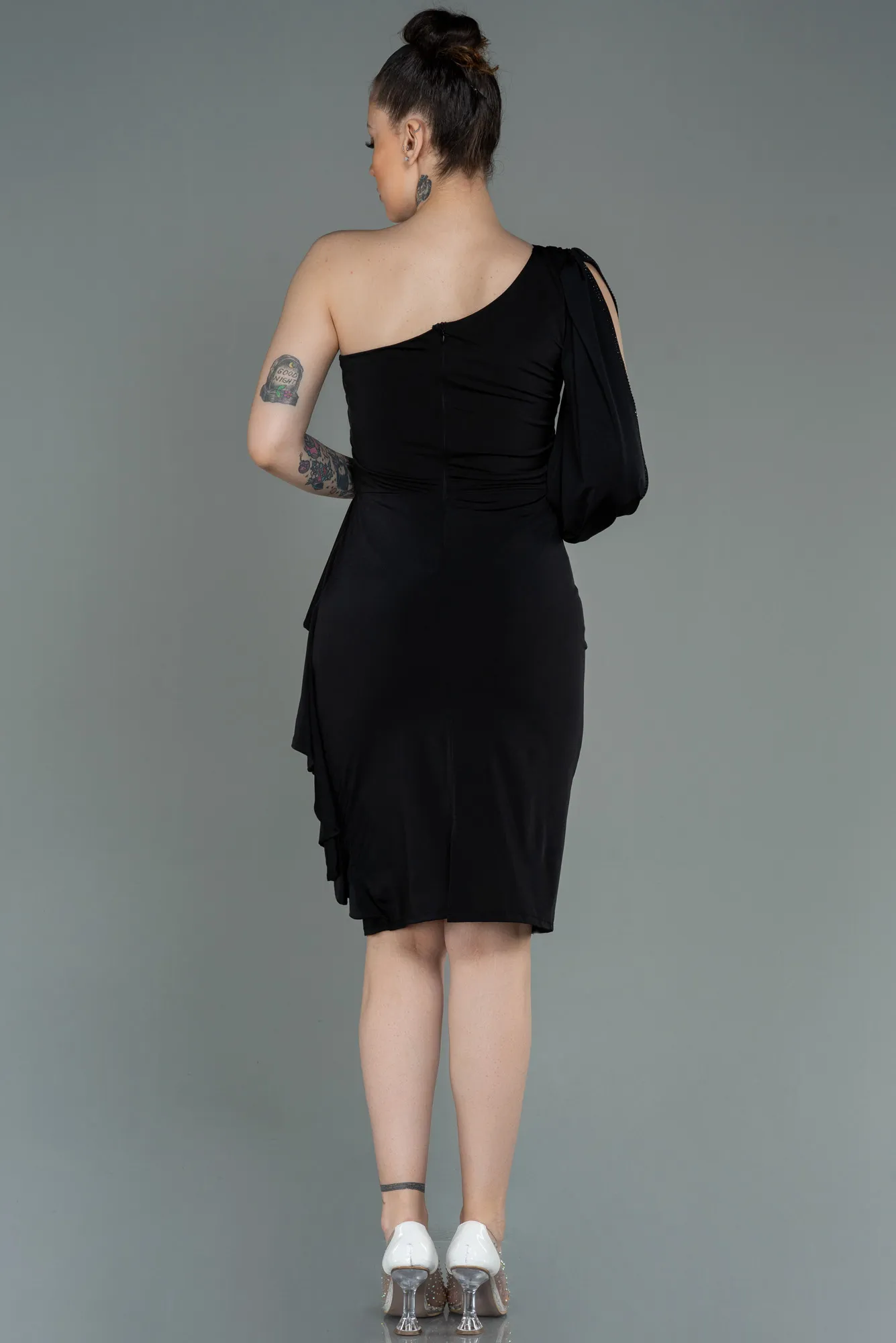 Black-Short Invitation Dress ABK1762