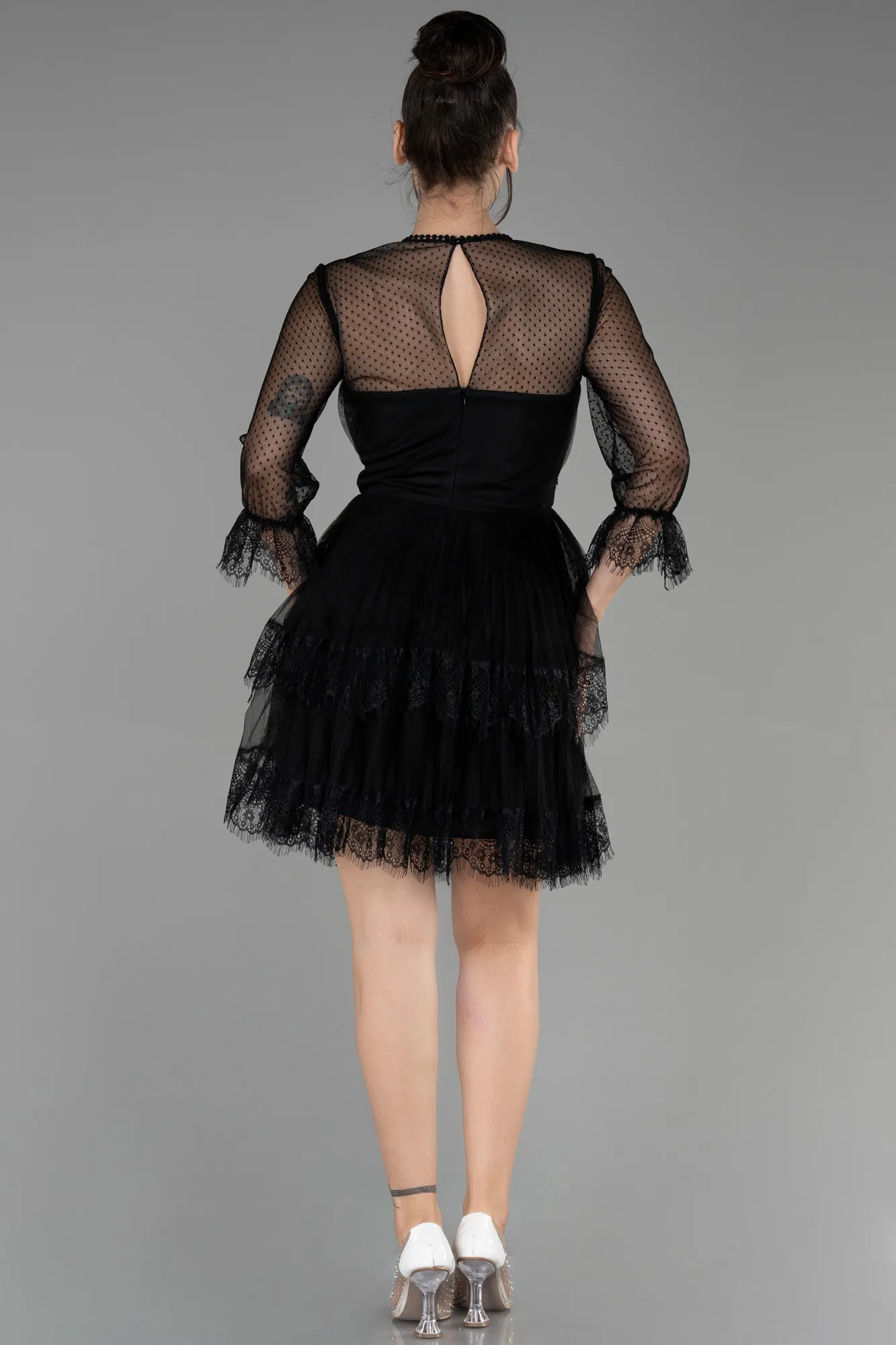 Black-Short Invitation Dress ABK1866