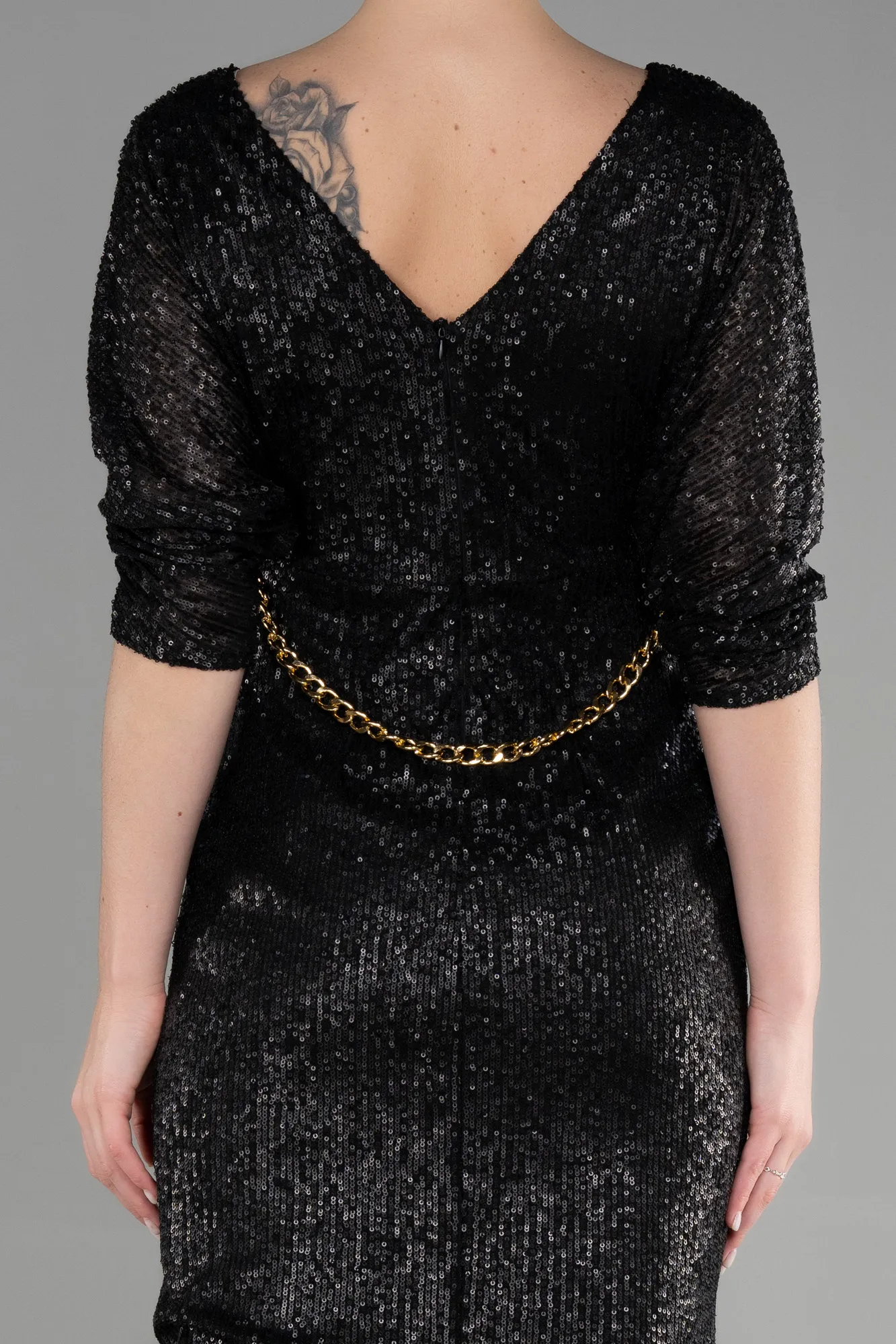 Black-Short Invitation Dress ABK1914