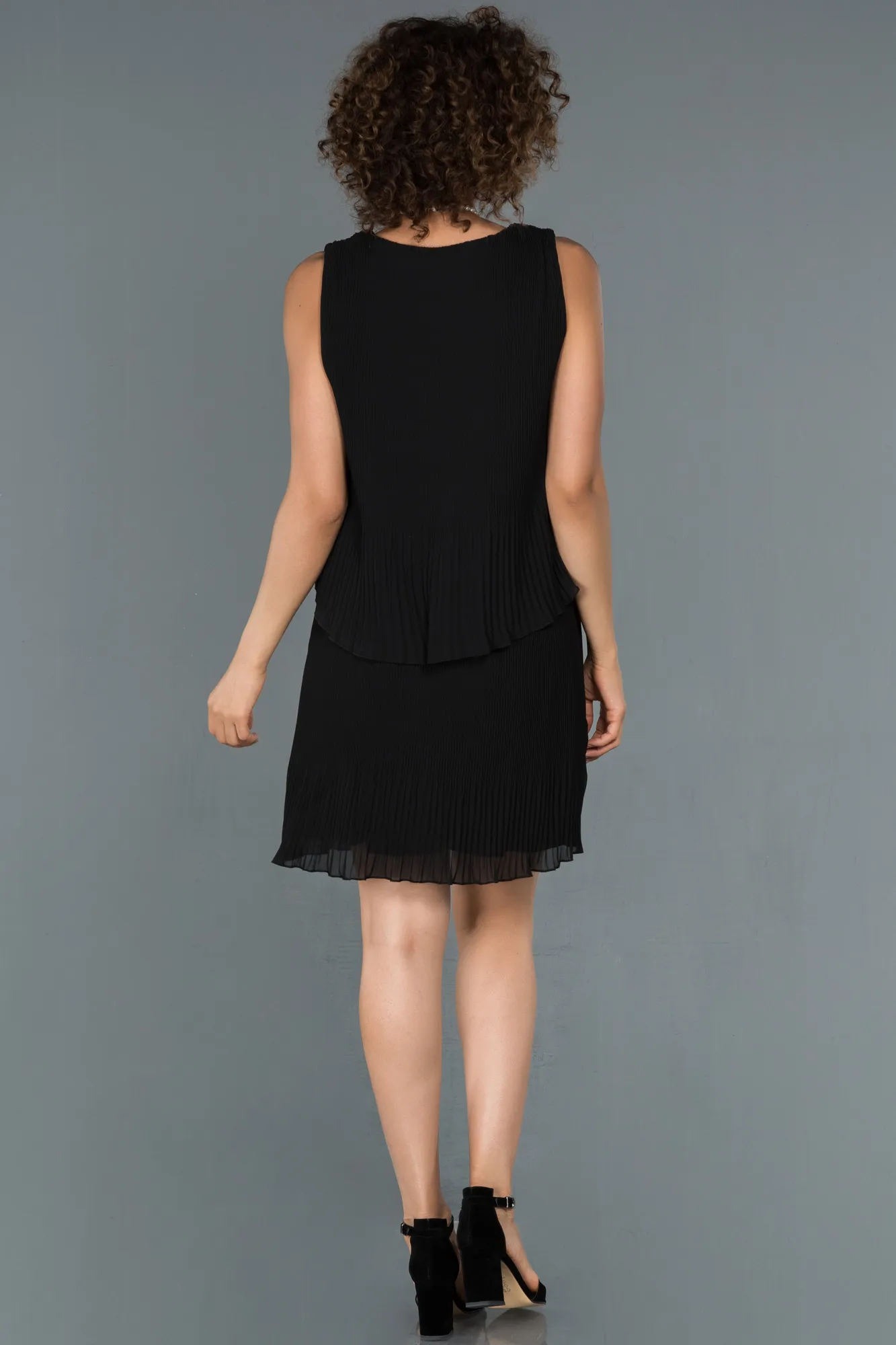 Black-Short Invitation Dress ABK782