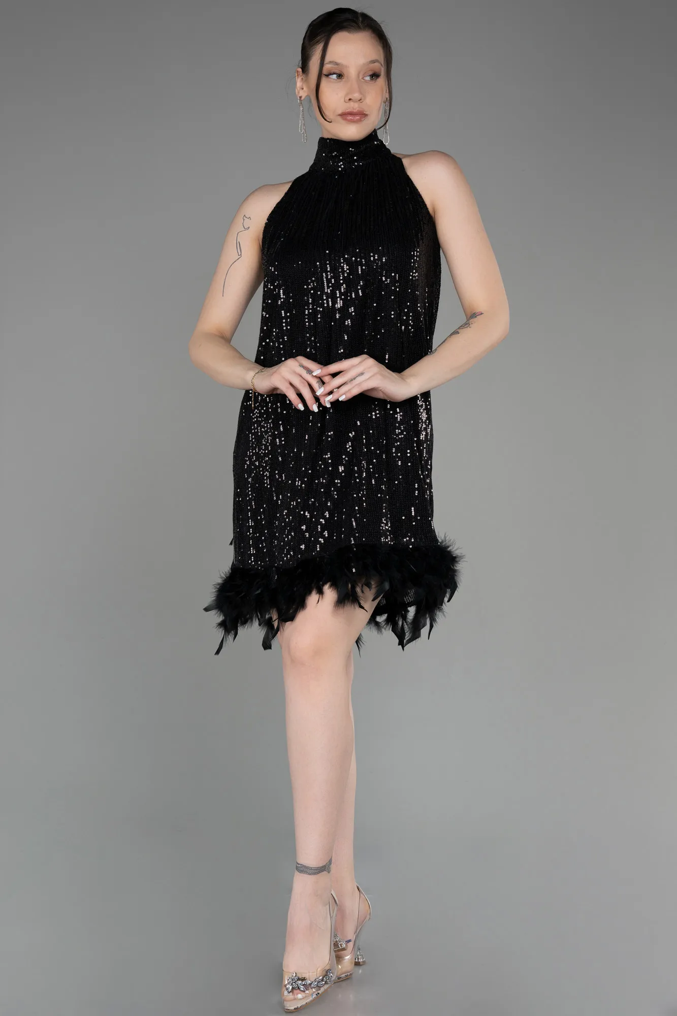 Black-Short Party Dress ABK2049