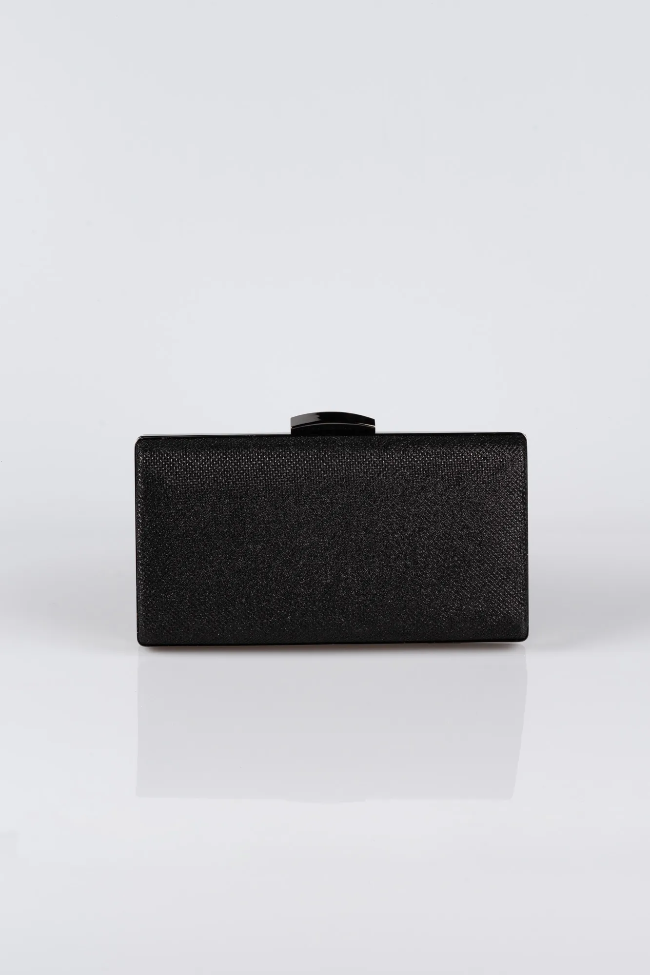 Black-Silvery Box Bag V273