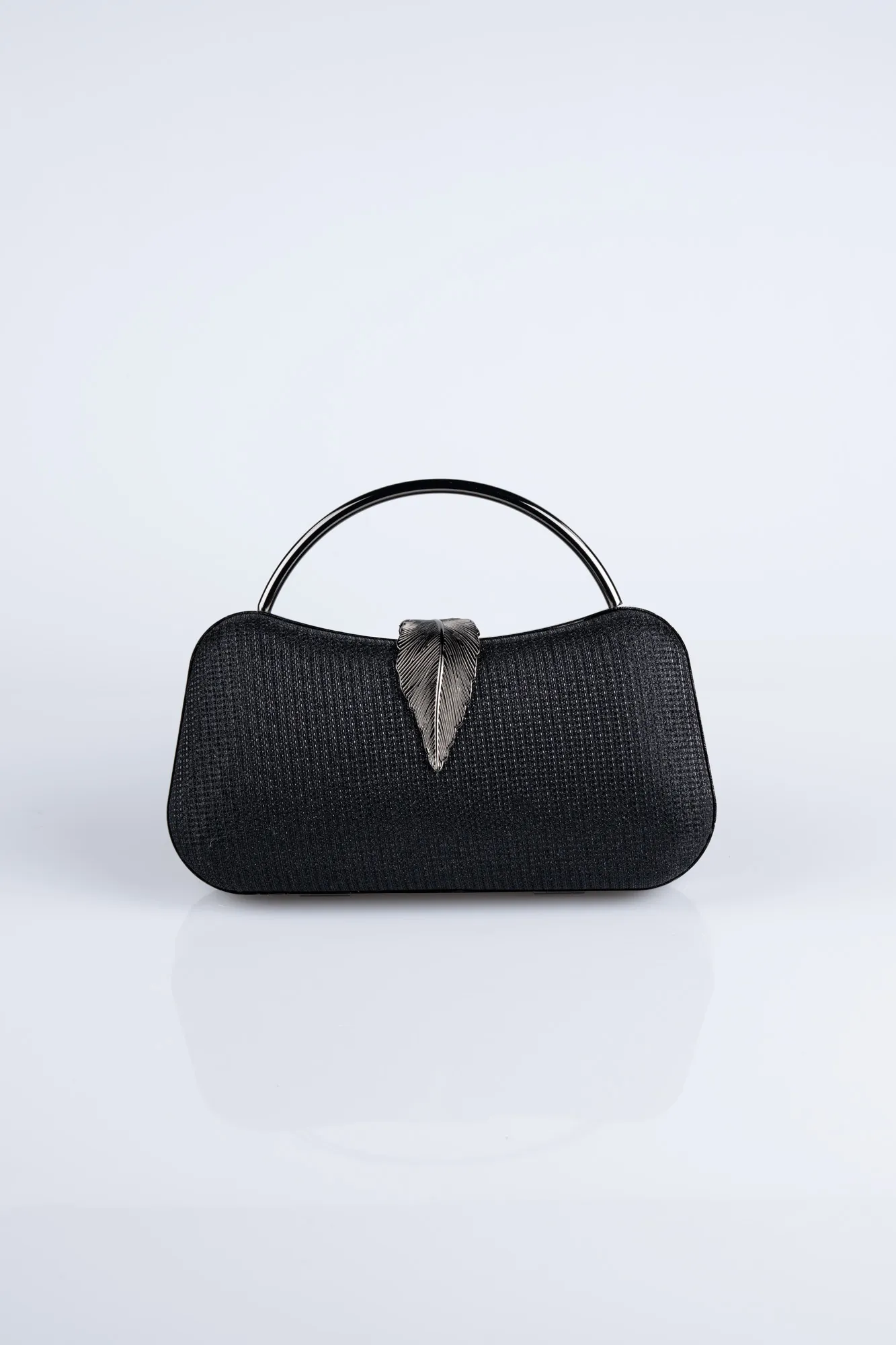 Black-Silvery Box Bag V738