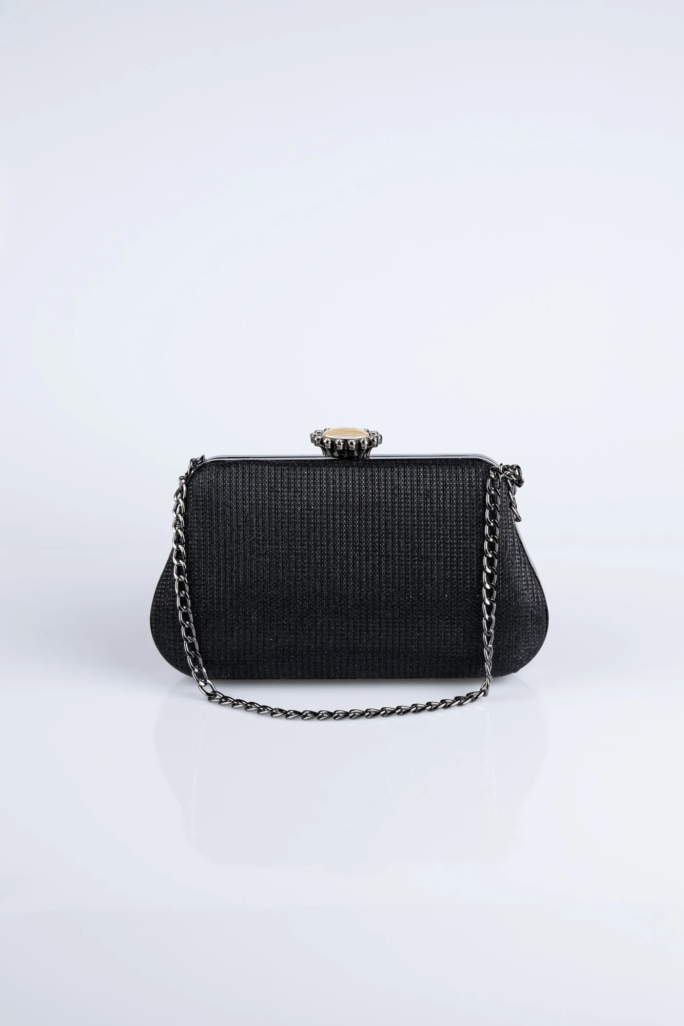 Black-Silvery Night Bag SHC834