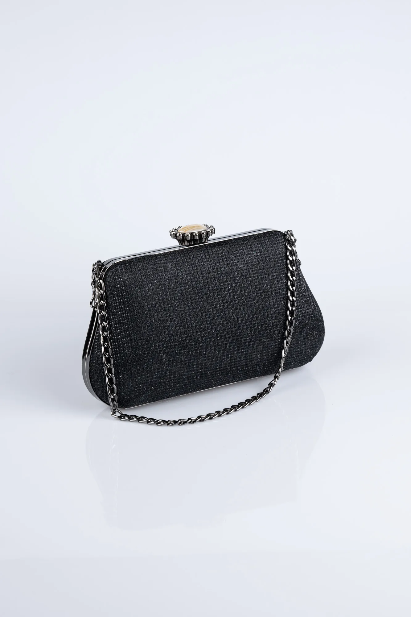 Black-Silvery Night Bag SHC834