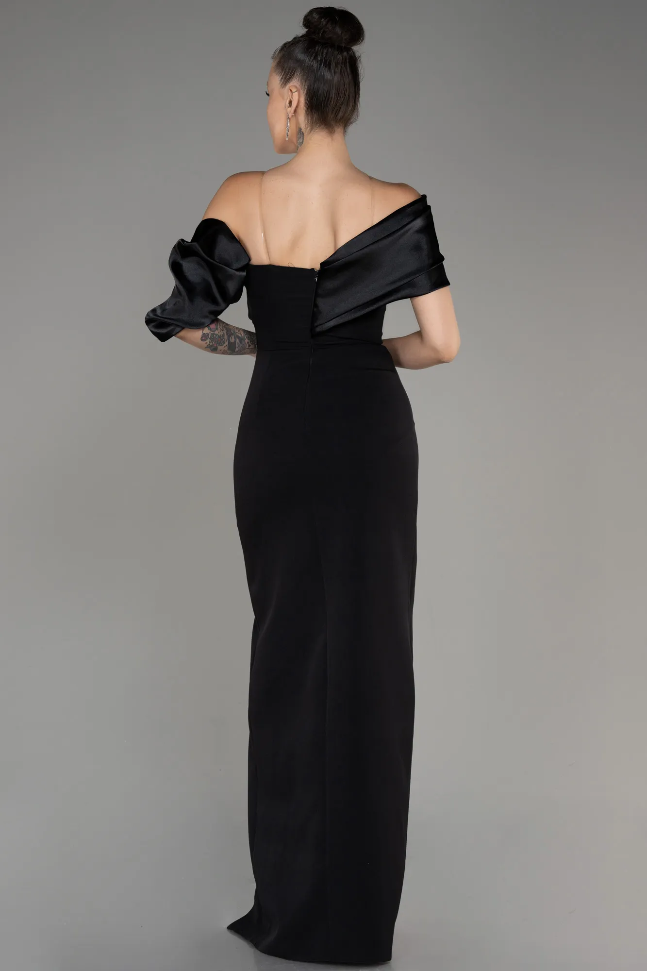 Black-Slit Long Evening Dress ABU4024