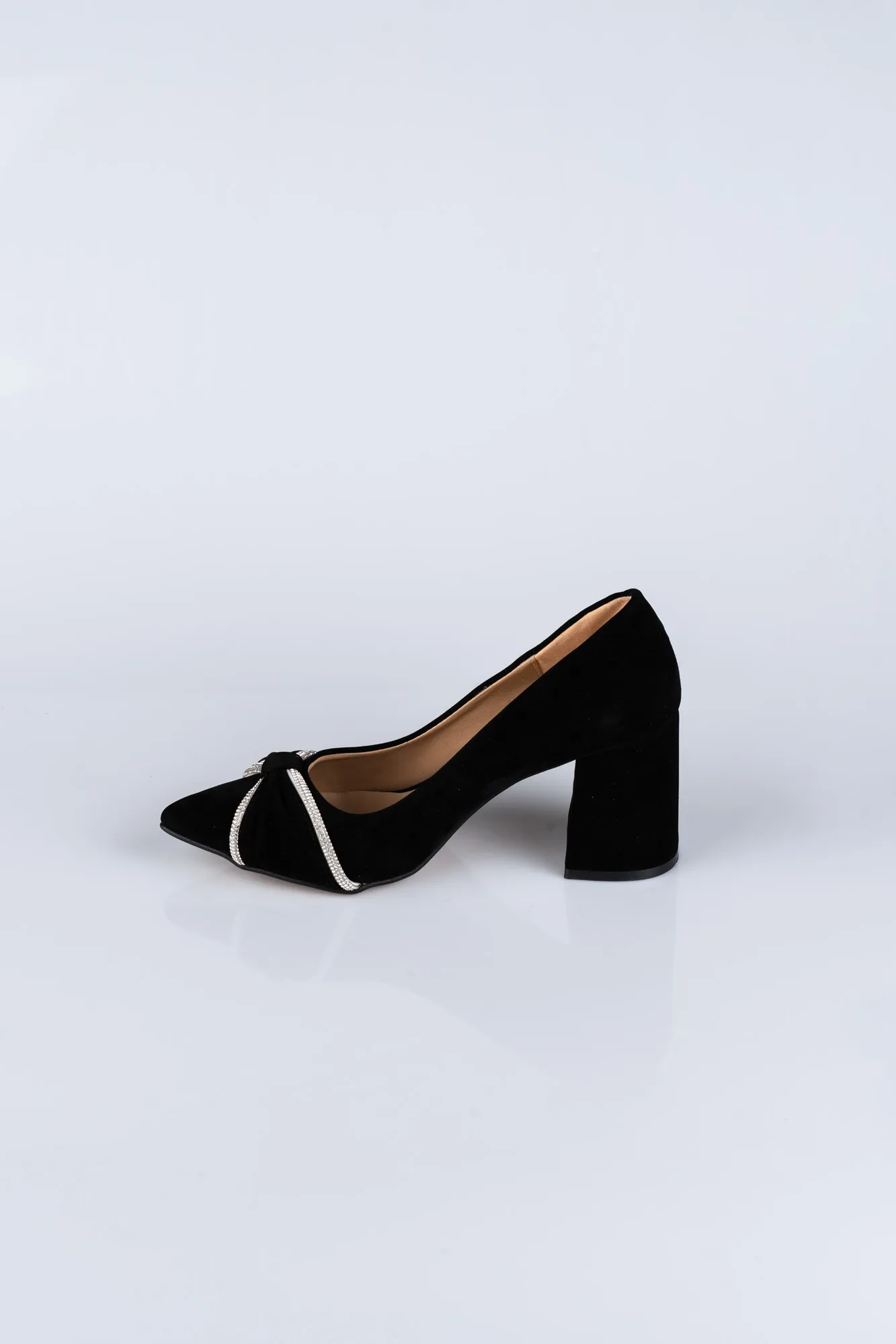 Black-Suede Evening Shoe ABS1102