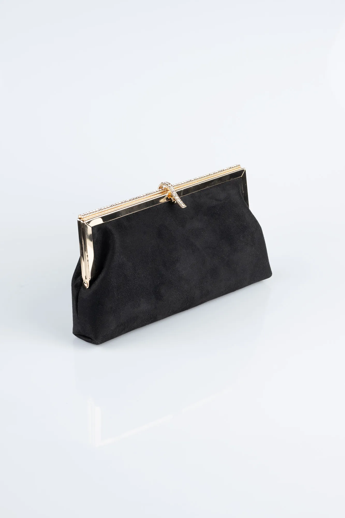 Black-Suede Night Bag V752