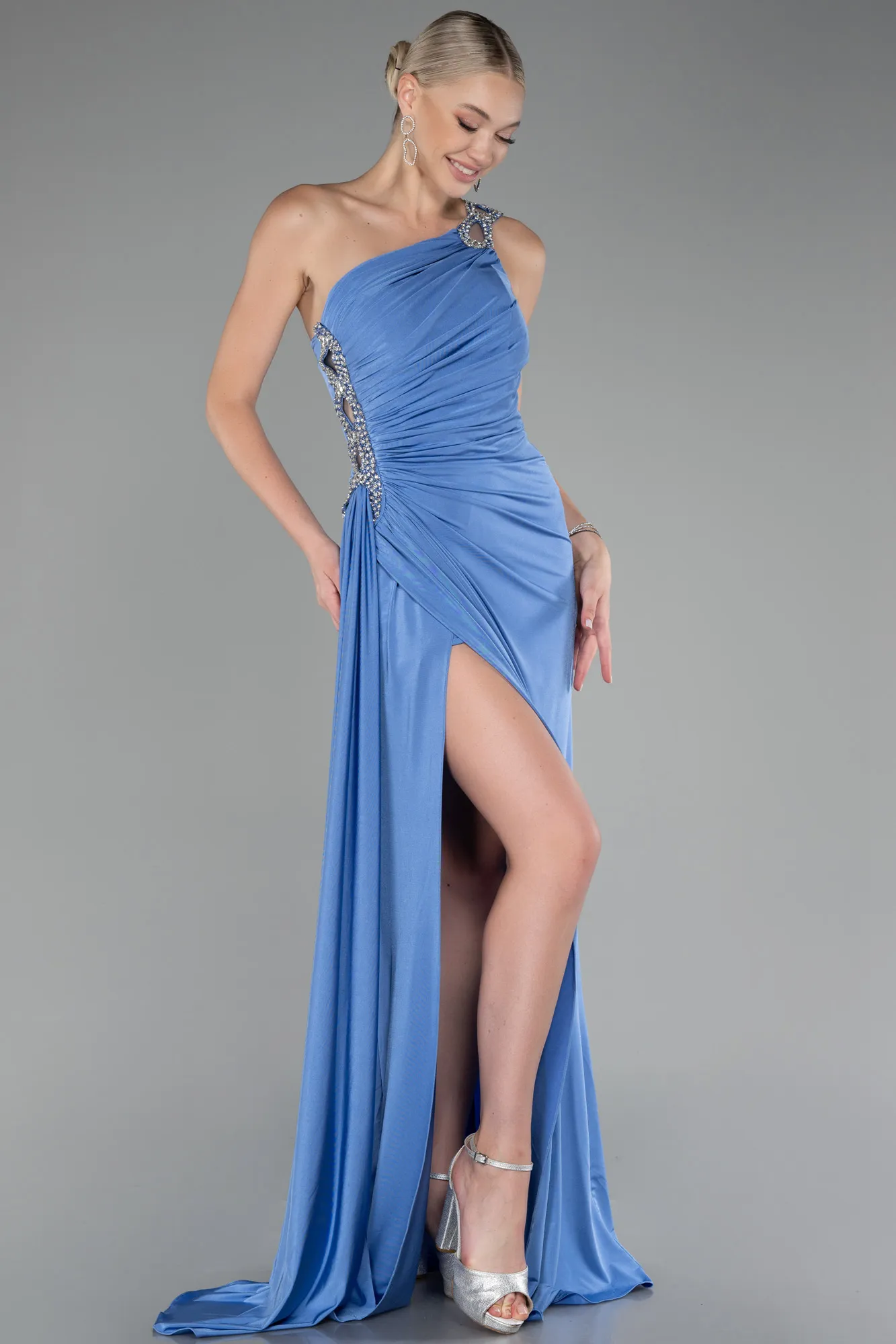 Blue-Long Evening Dress ABU2964