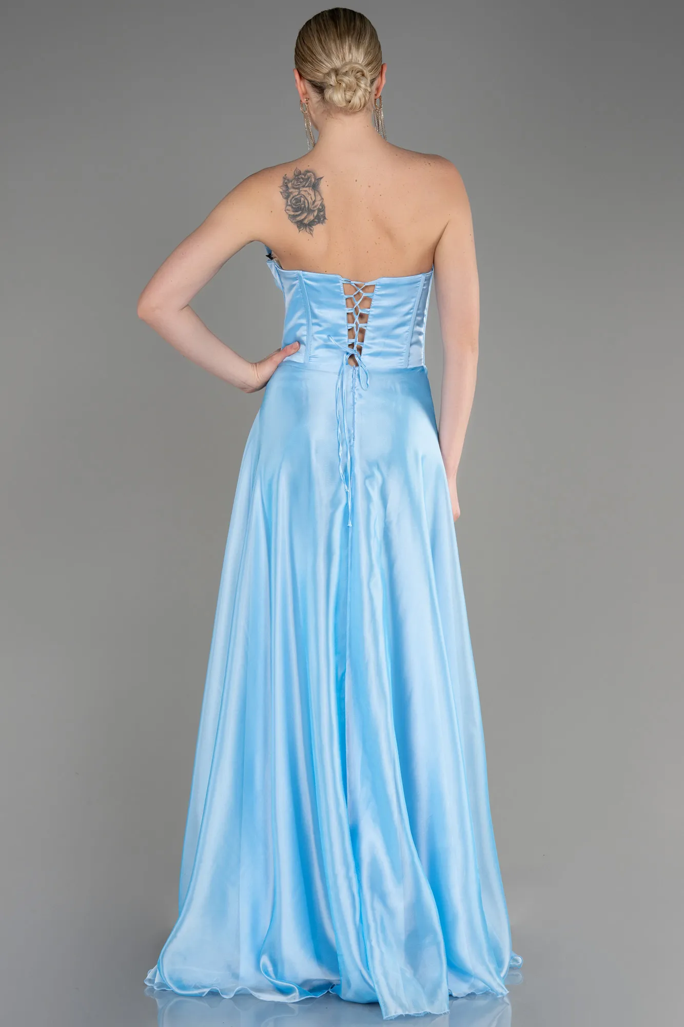 Blue-Long Evening Dress ABU3720