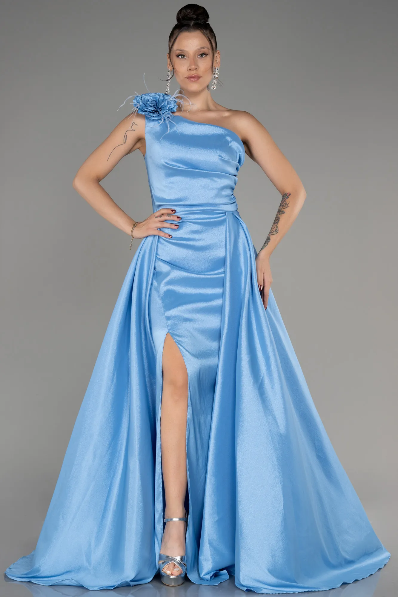 Blue-Long Evening Dress ABU3772