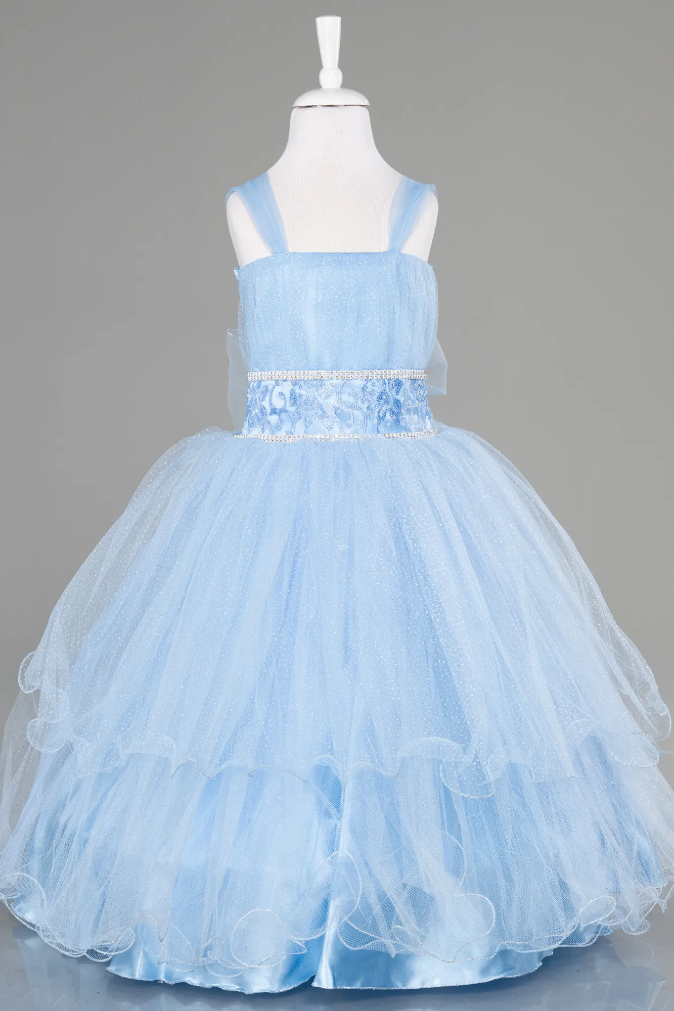 Blue-Long Kid Wedding Dress ABU3900