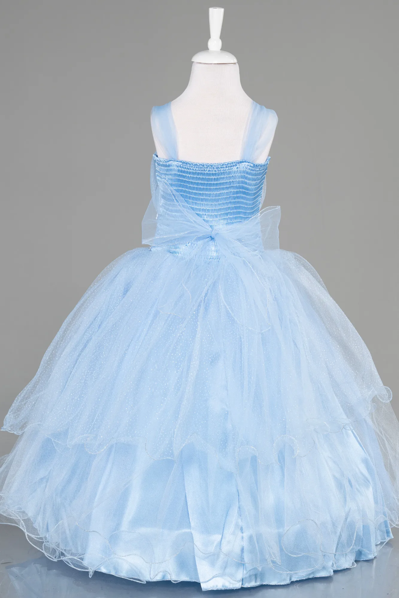 Blue-Long Kid Wedding Dress ABU3900