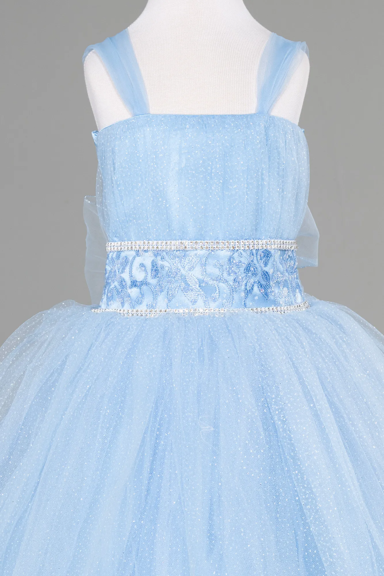 Blue-Long Kid Wedding Dress ABU3900