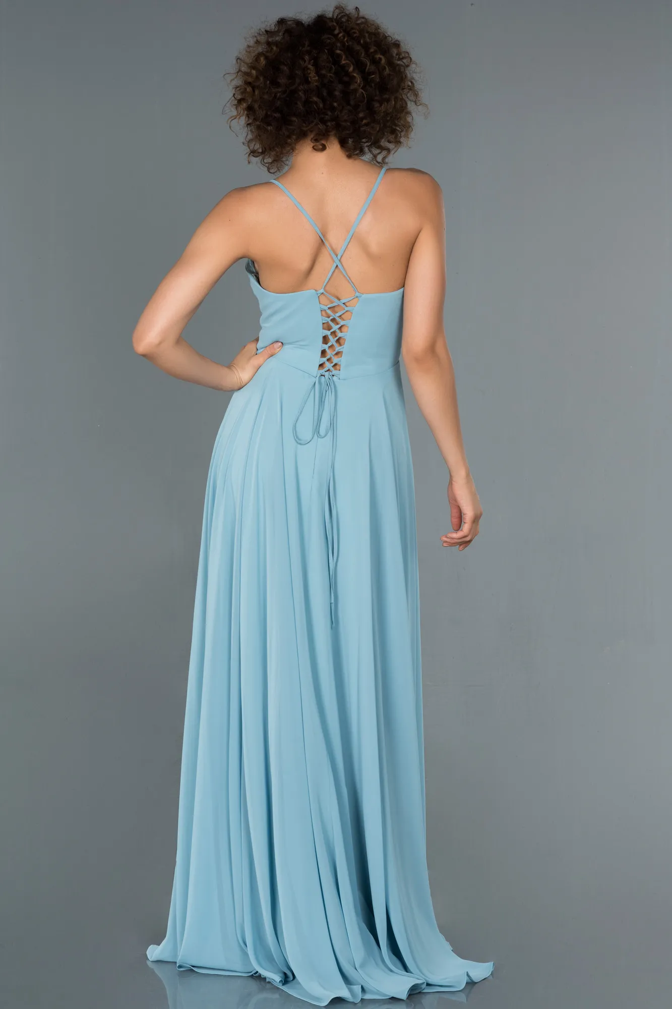 Blue-Long Prom Gown ABU1305