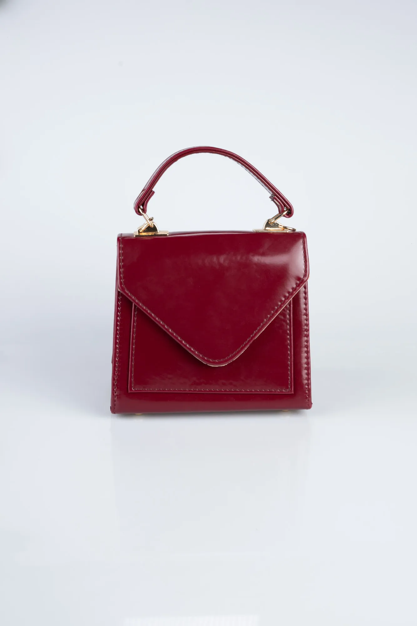 Burgundy-Leather Evening Bag KC900