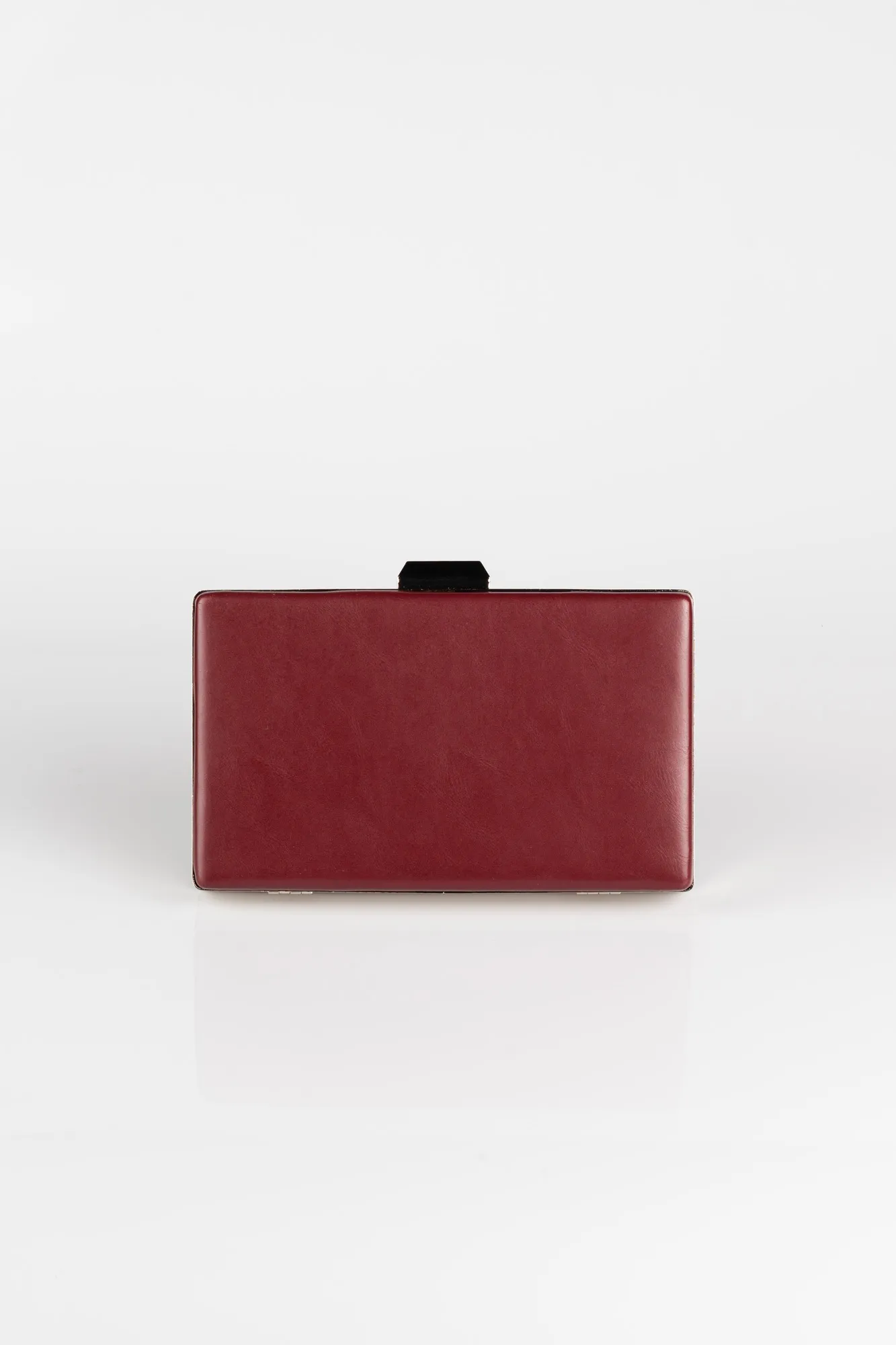 Burgundy-Leather Evening Bag SH801