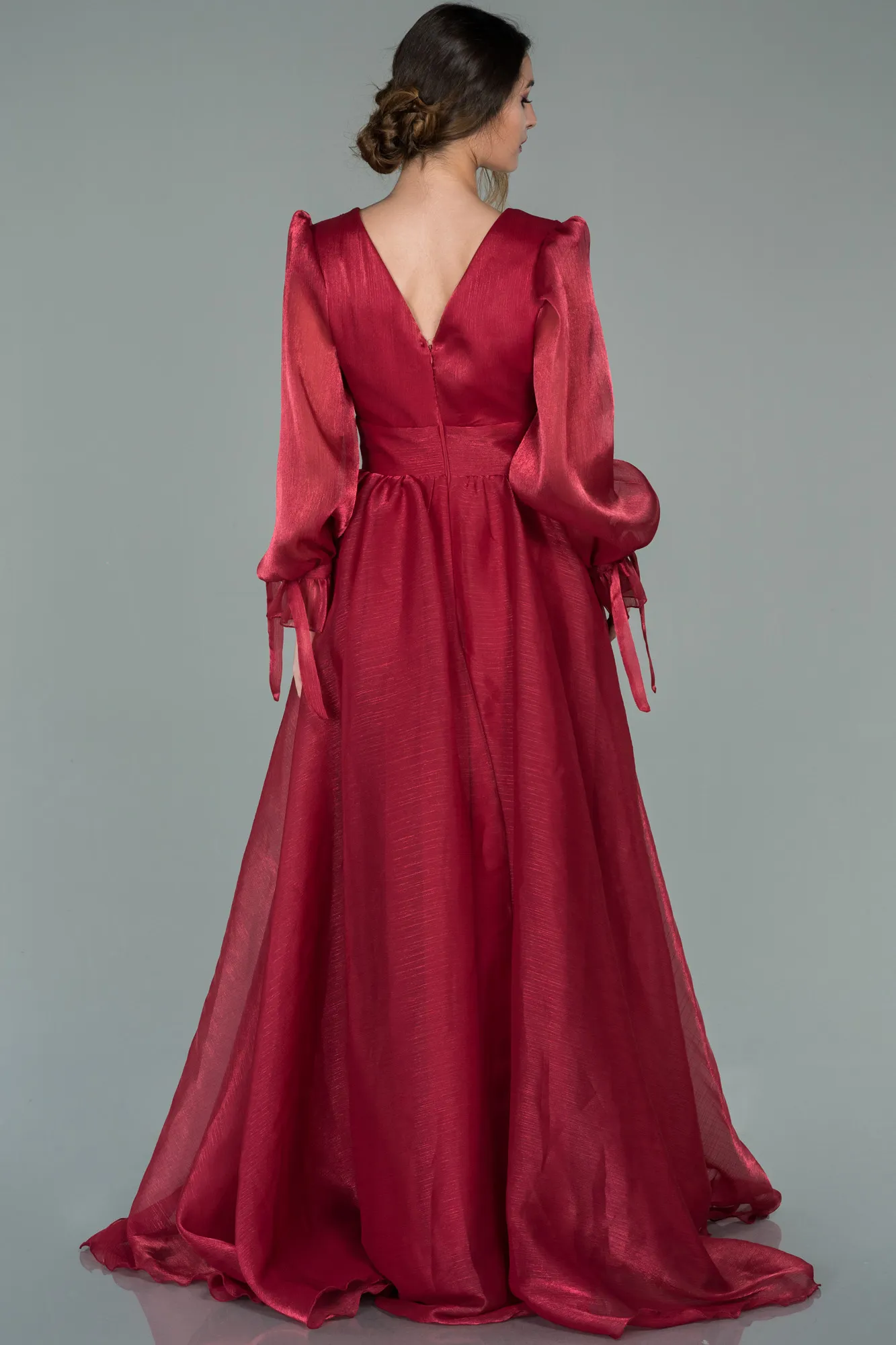 Burgundy-Long Evening Dress ABU1951