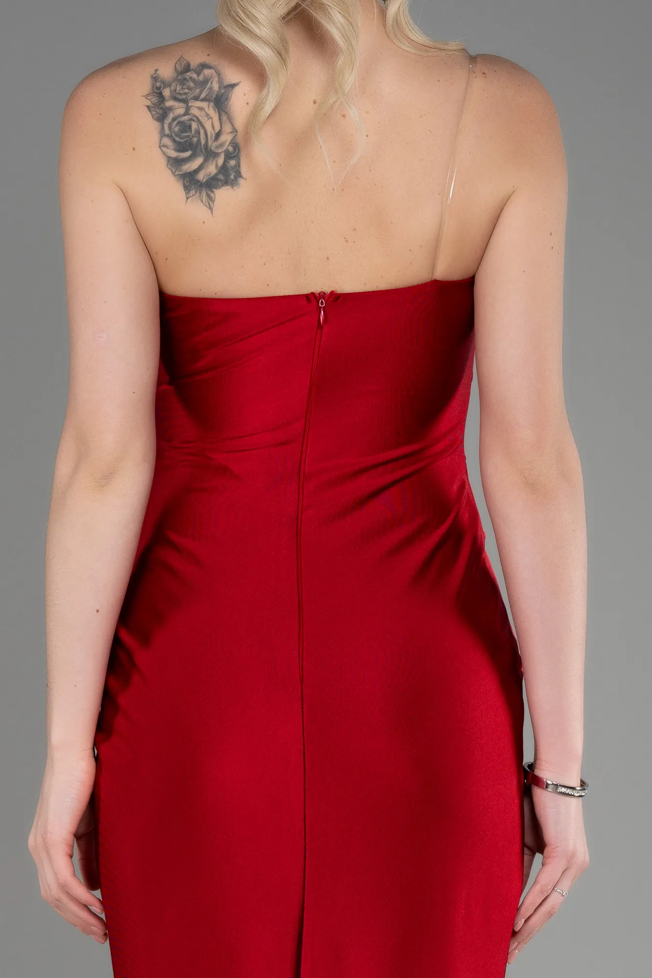 Burgundy-Long Evening Dress ABU3764