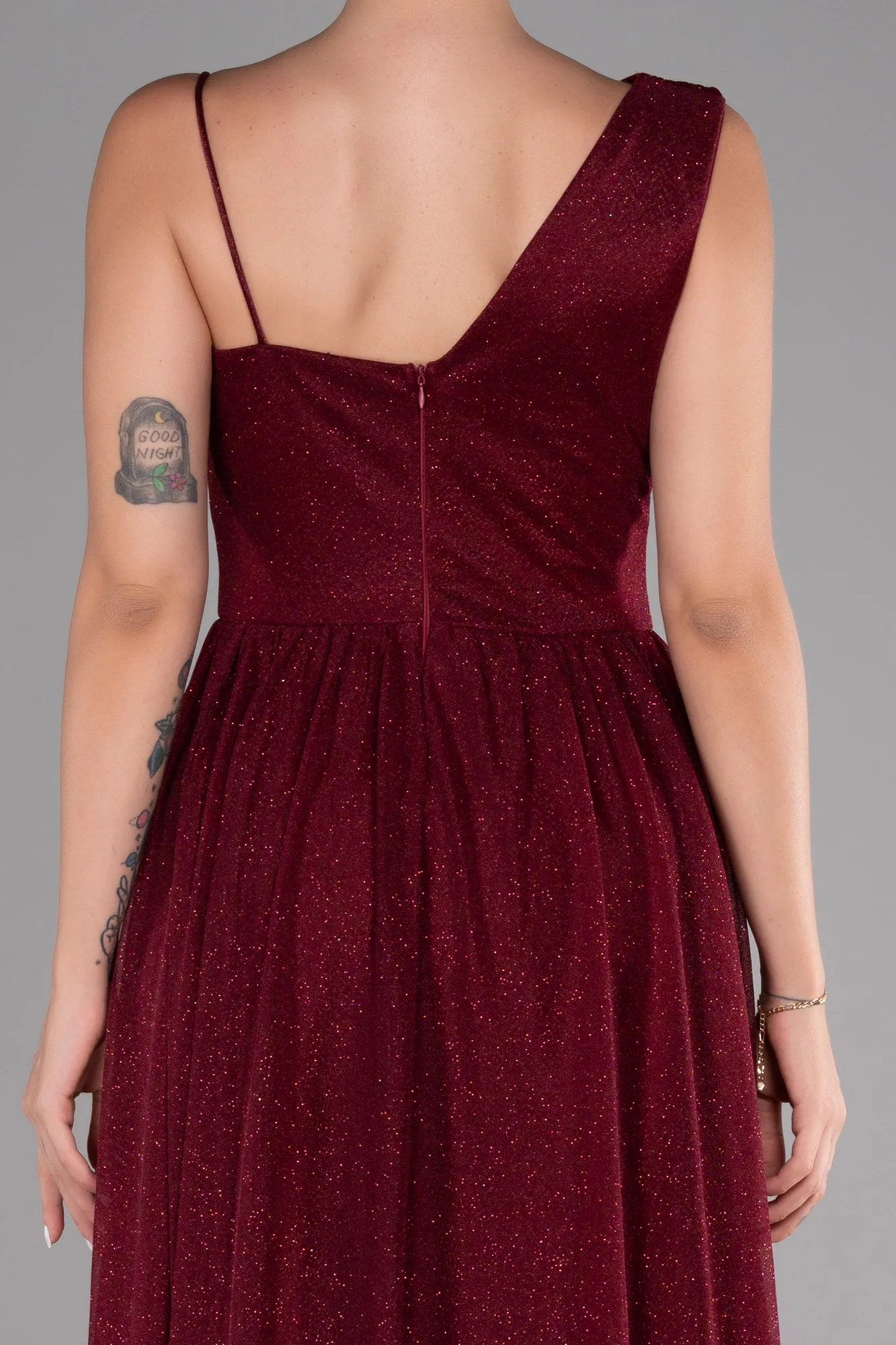 Burgundy-Long Evening Dress ABU4190