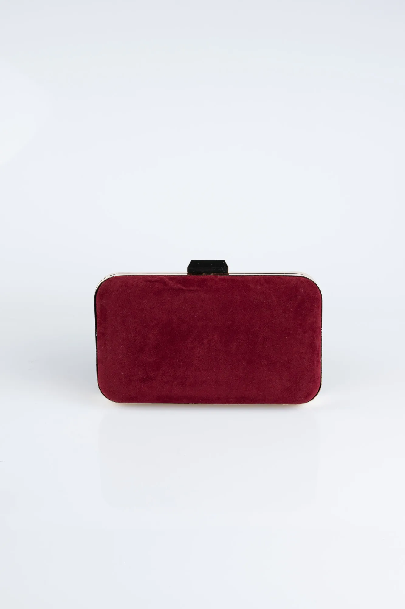 Burgundy-Suede Box Bag SH802