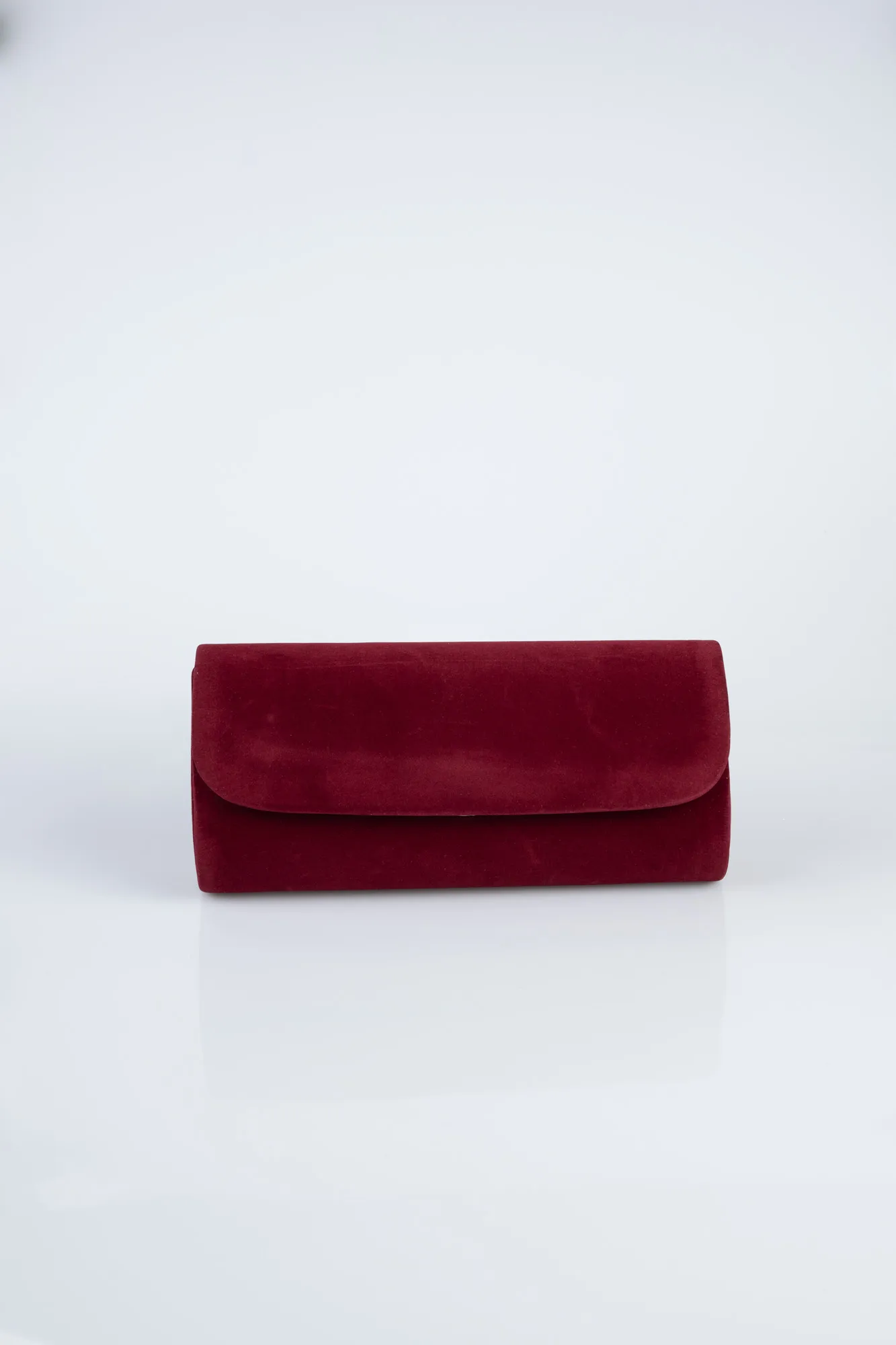 Burgundy-Suede Evening Bag KC202