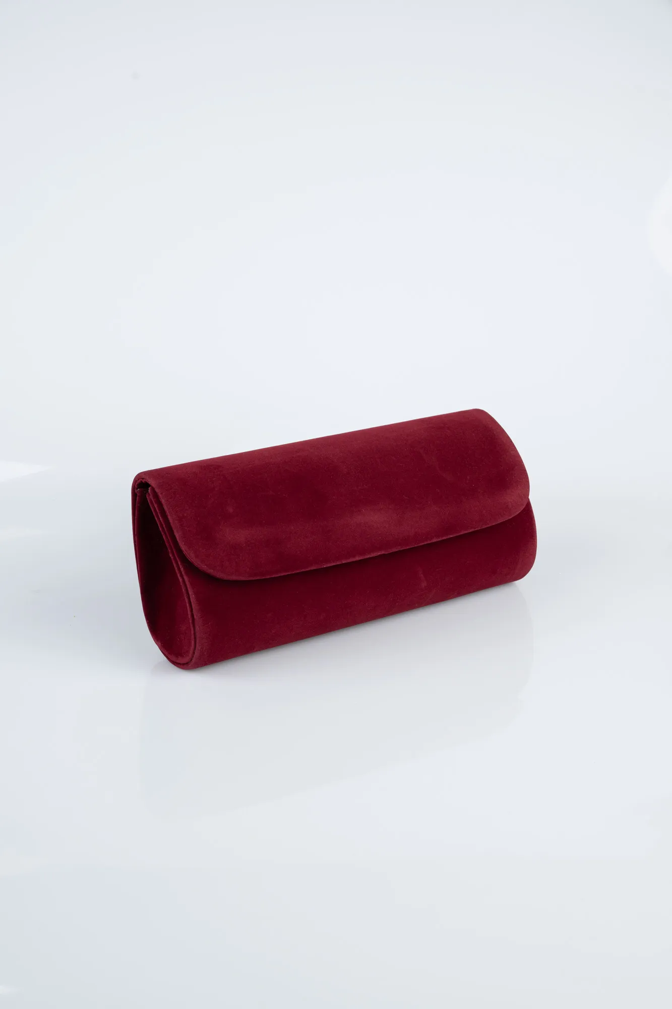 Burgundy-Suede Evening Bag KC202