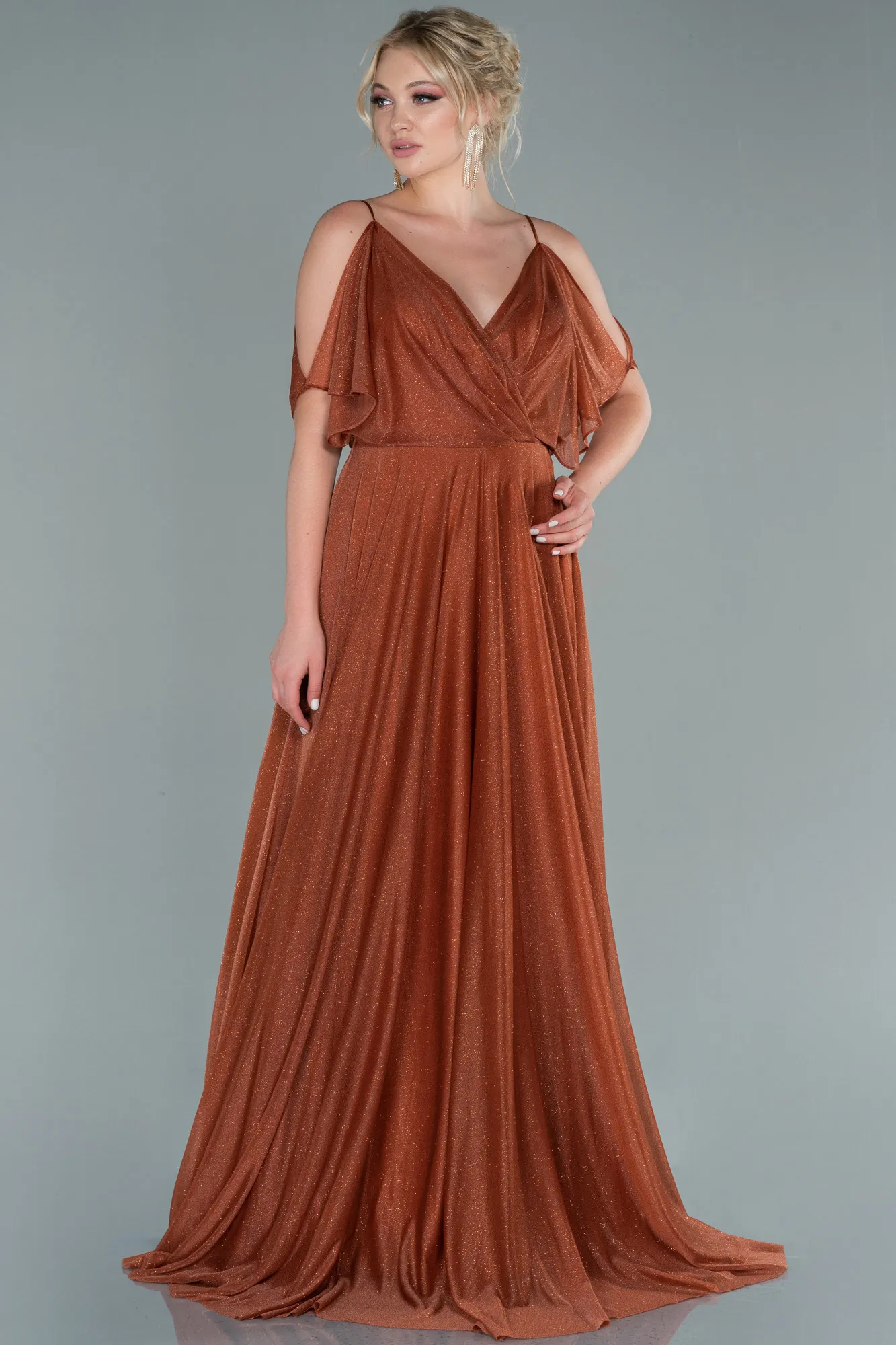 Cinnamon-Long Evening Dress ABU2484