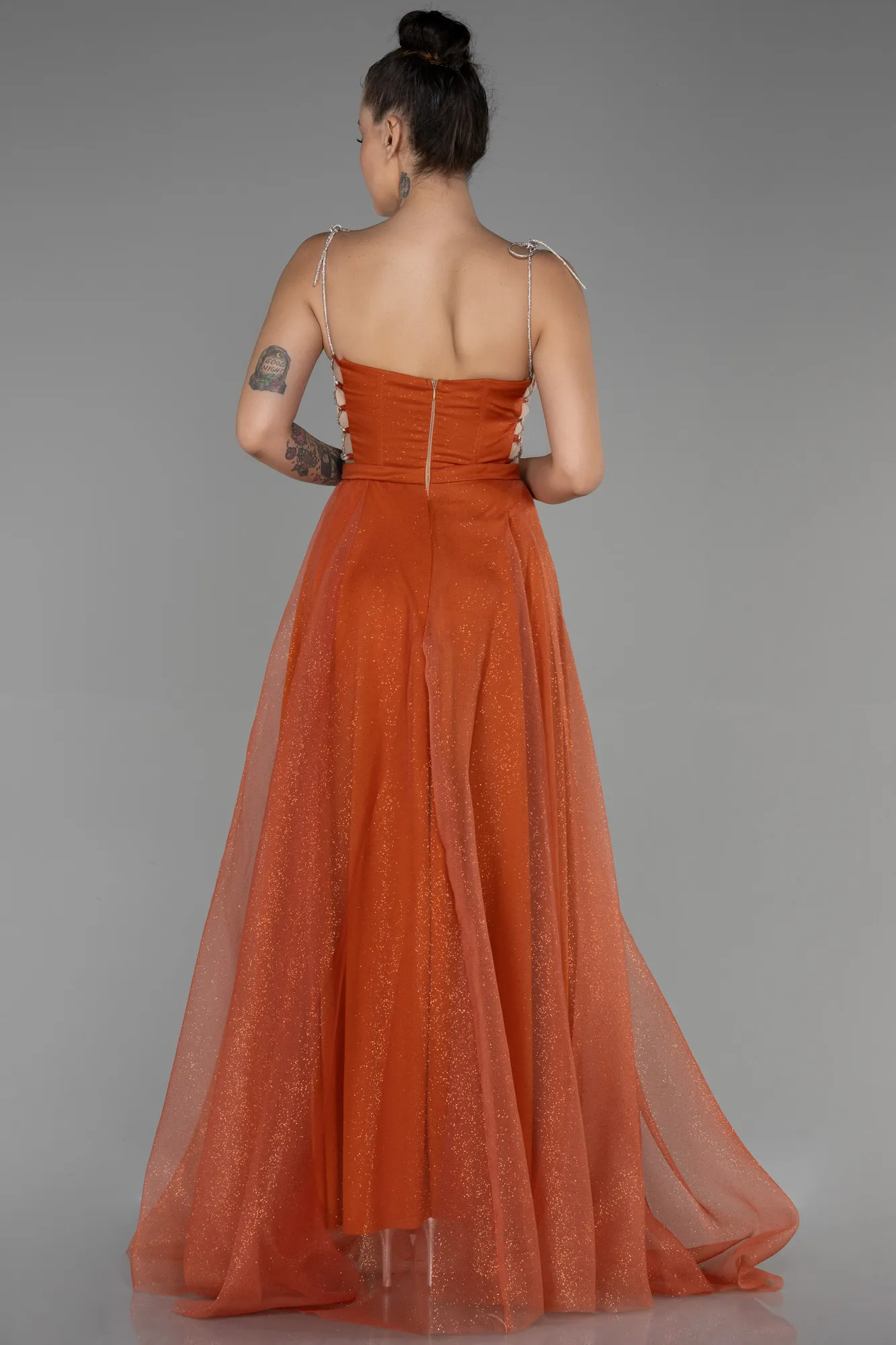 Cinnamon-Long Evening Dress ABU3311