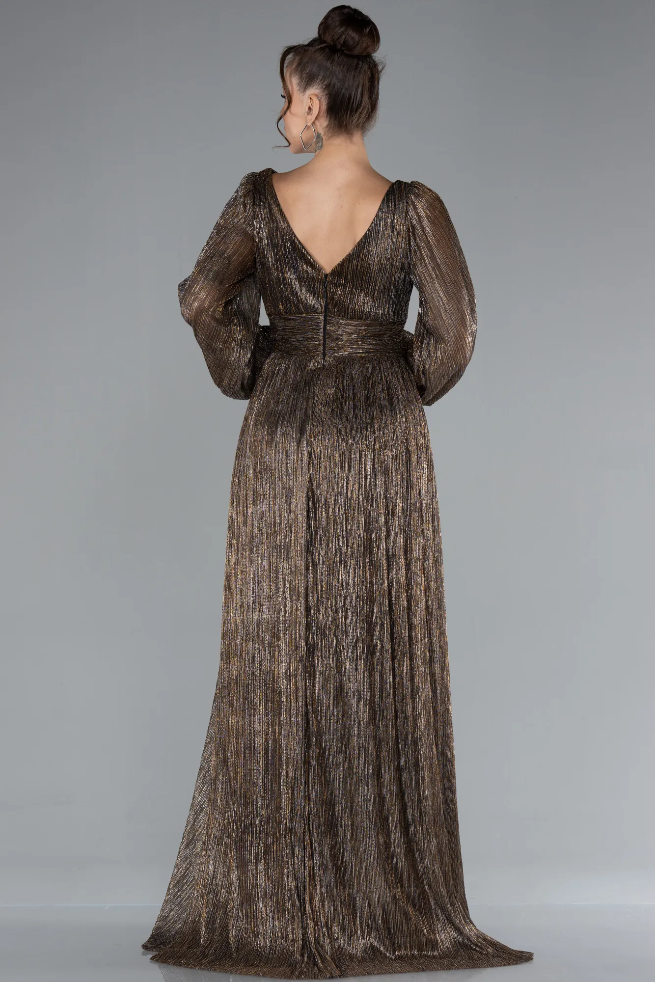 Copper-Long Evening Dress ABU2905