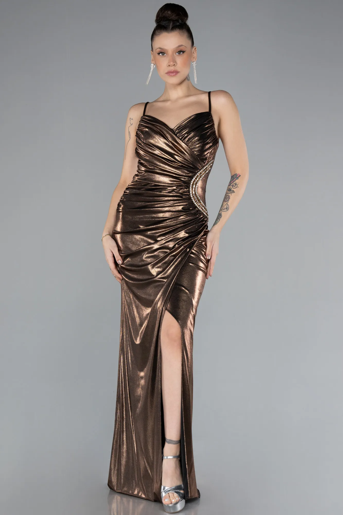 Copper-Long Evening Dress ABU4524