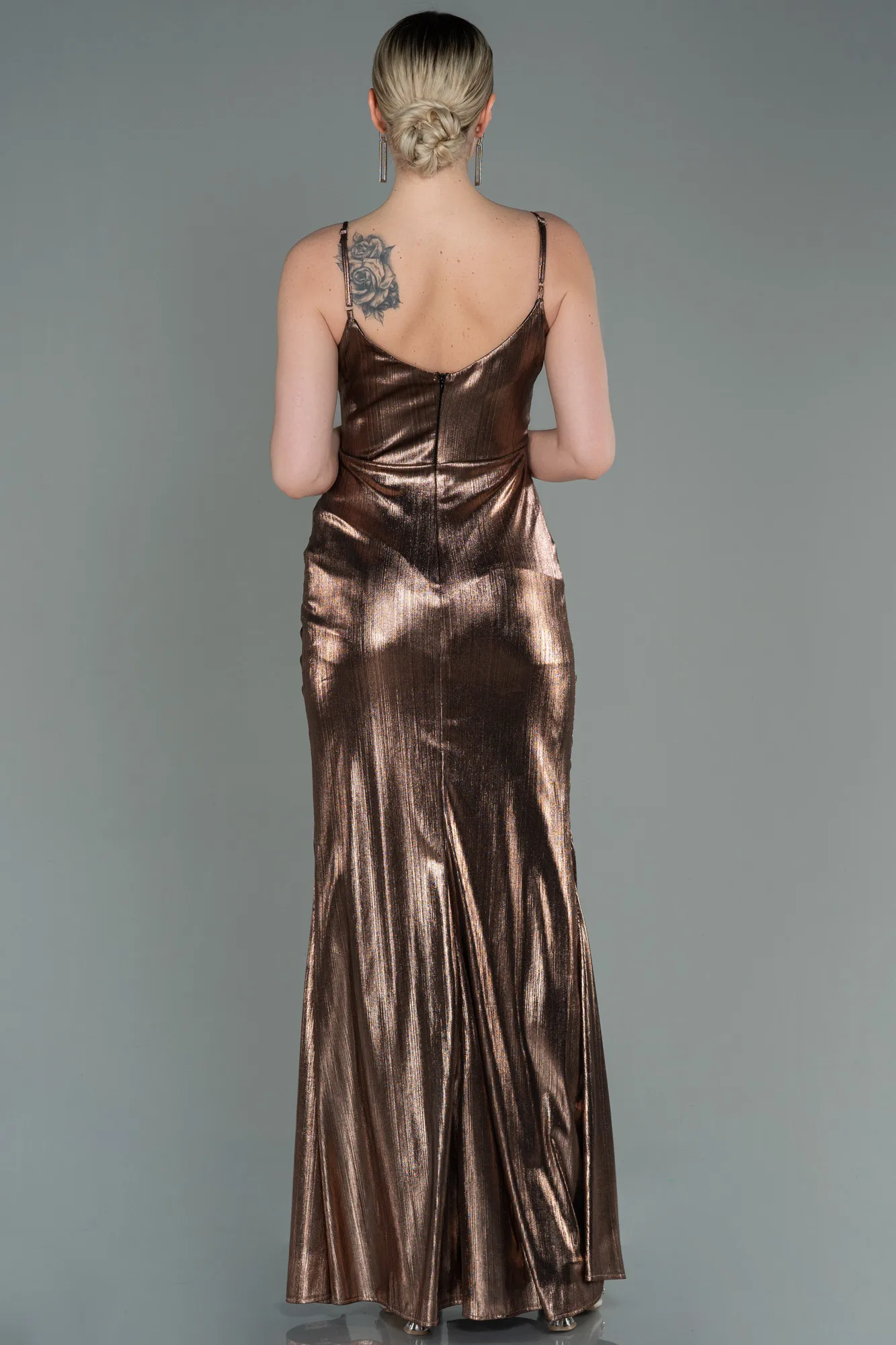 Copper-Long Mermaid Prom Dress ABU3065