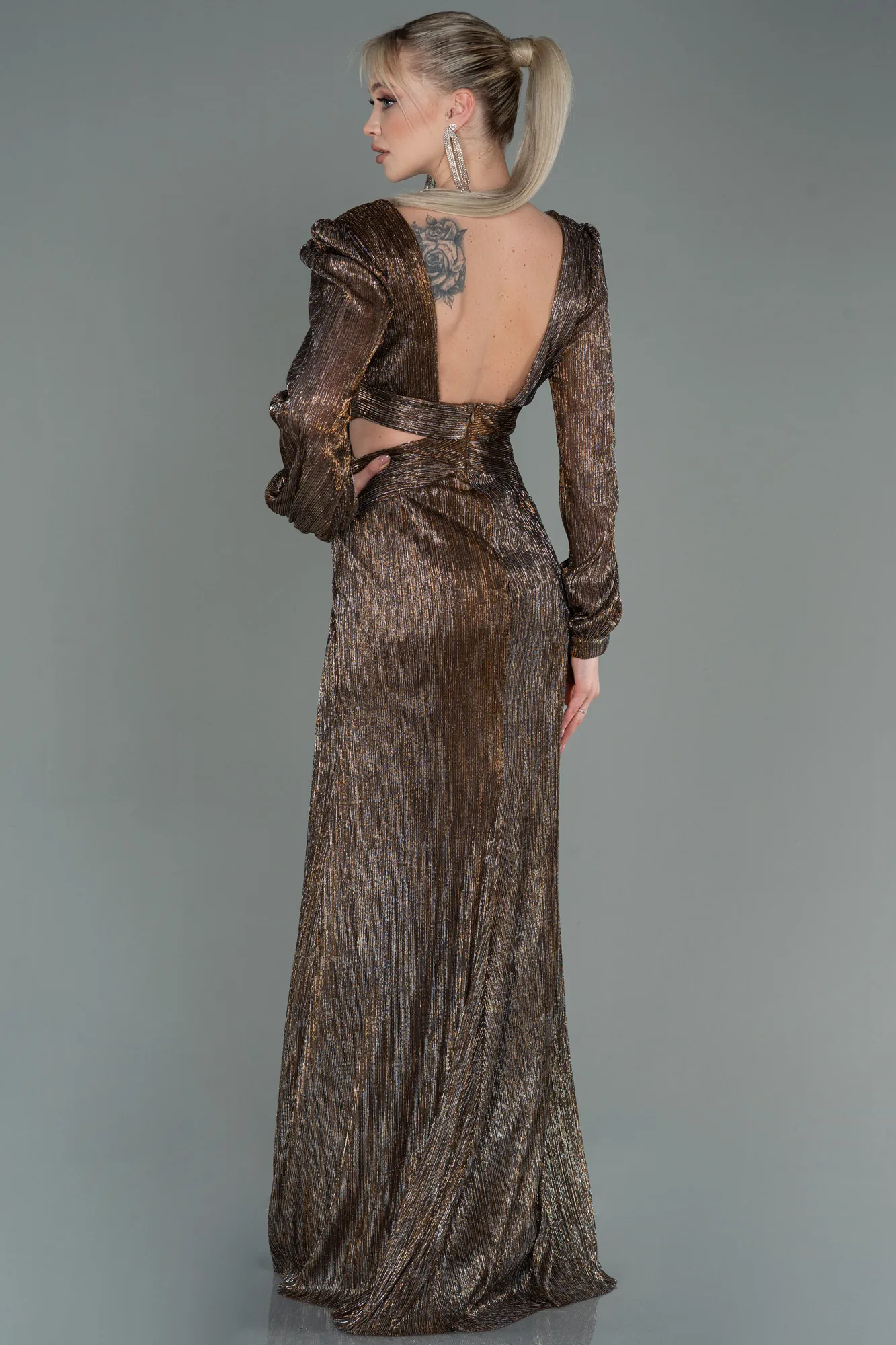 Copper-Long Prom Gown ABU3181