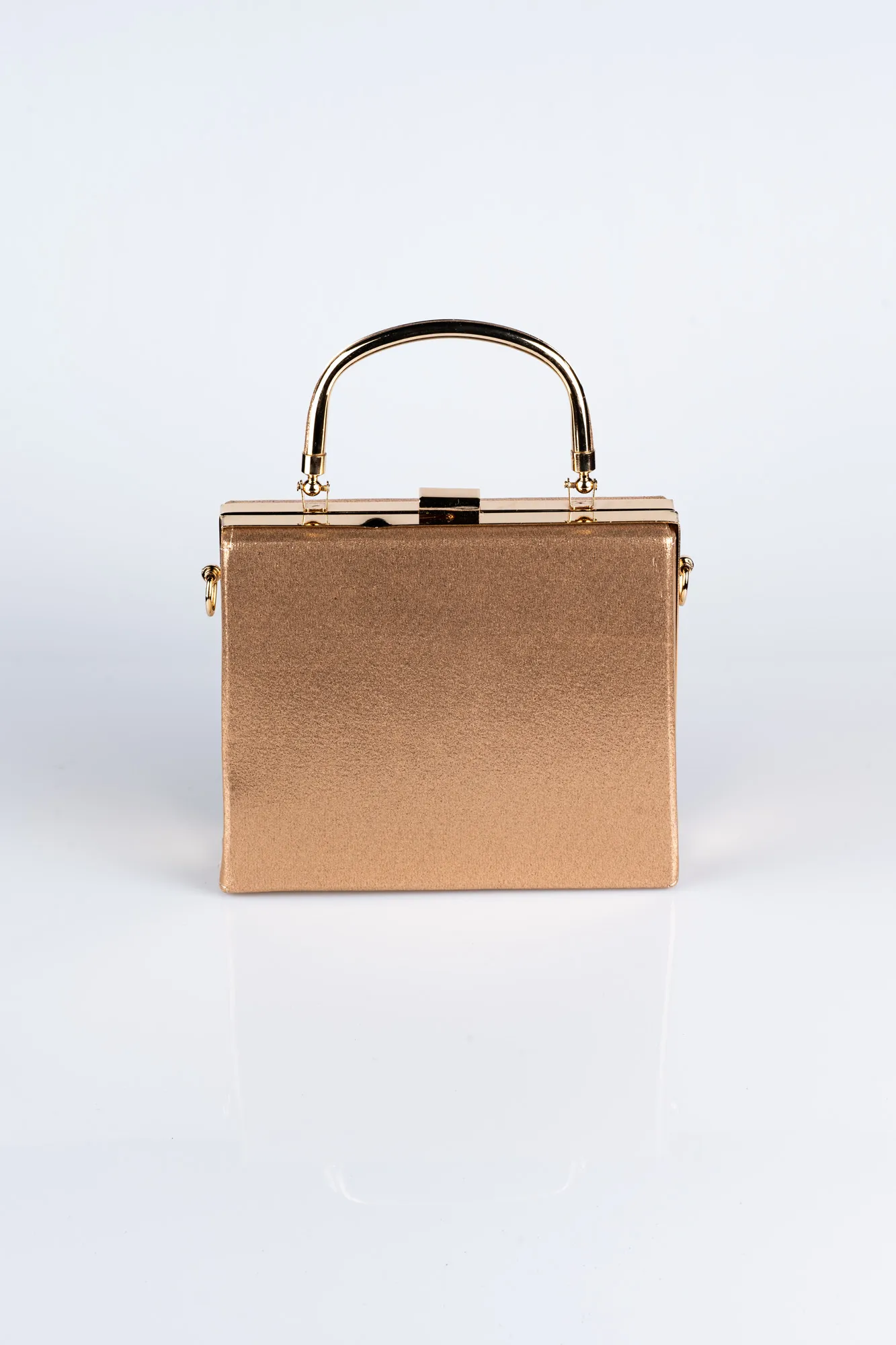 Copper-Plaster Fabric Box Bag V294