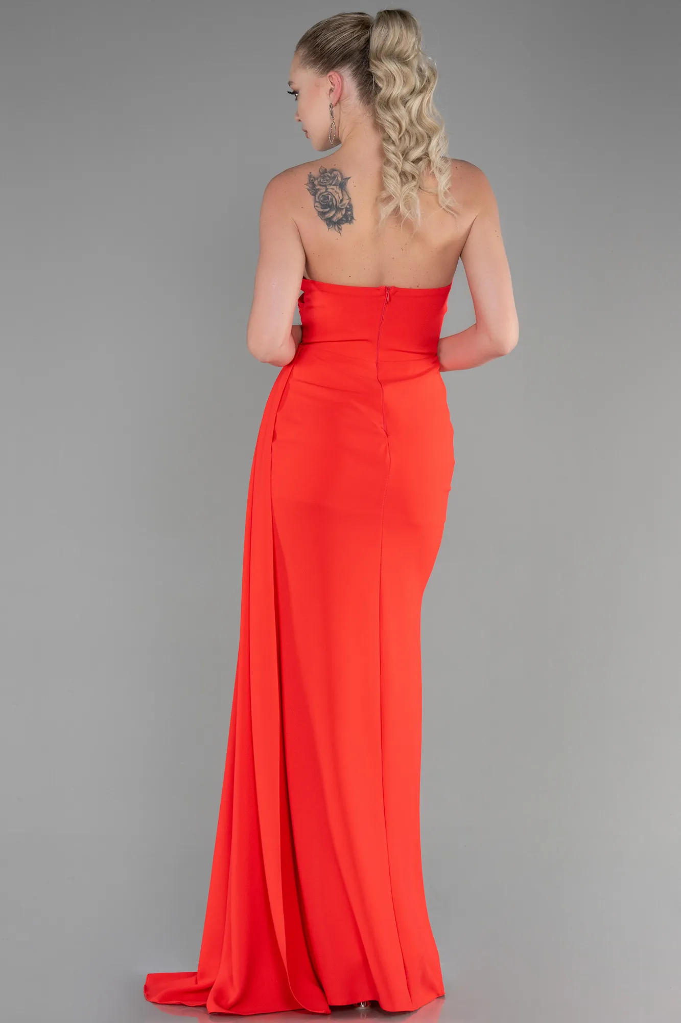 Coral-Long Prom Gown ABU3344