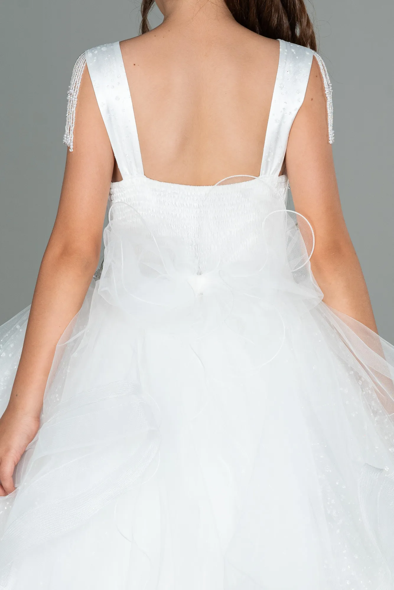 Ecru-Kid Wedding Dress AN30001