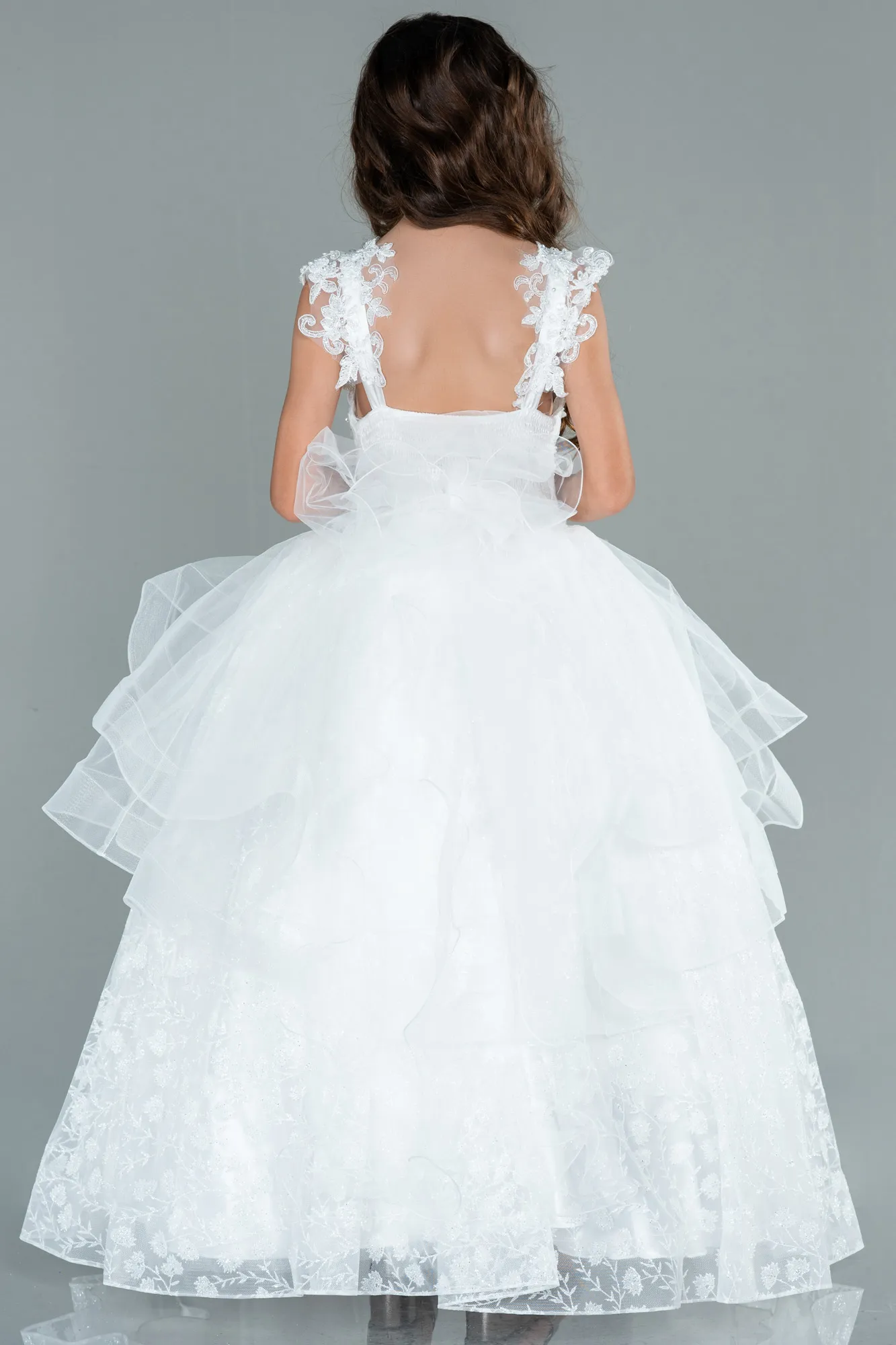 Ecru-Kid Wedding Dress AN30005