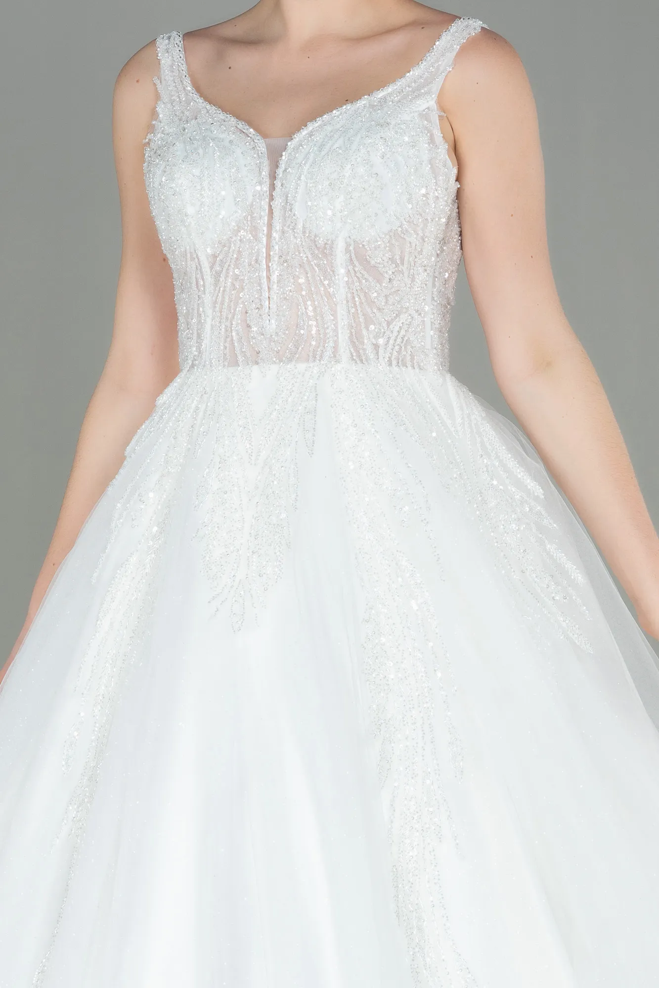 Ecru-Wedding Dress ABG001