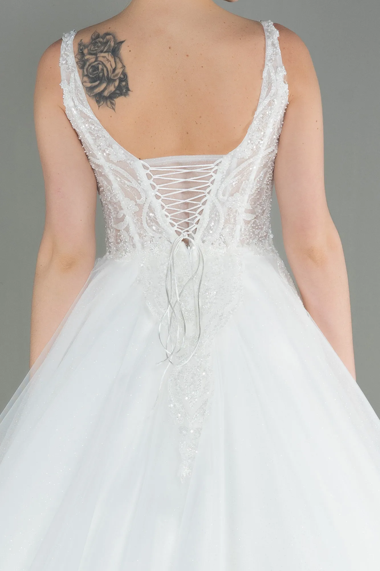 Ecru-Wedding Dress ABG002