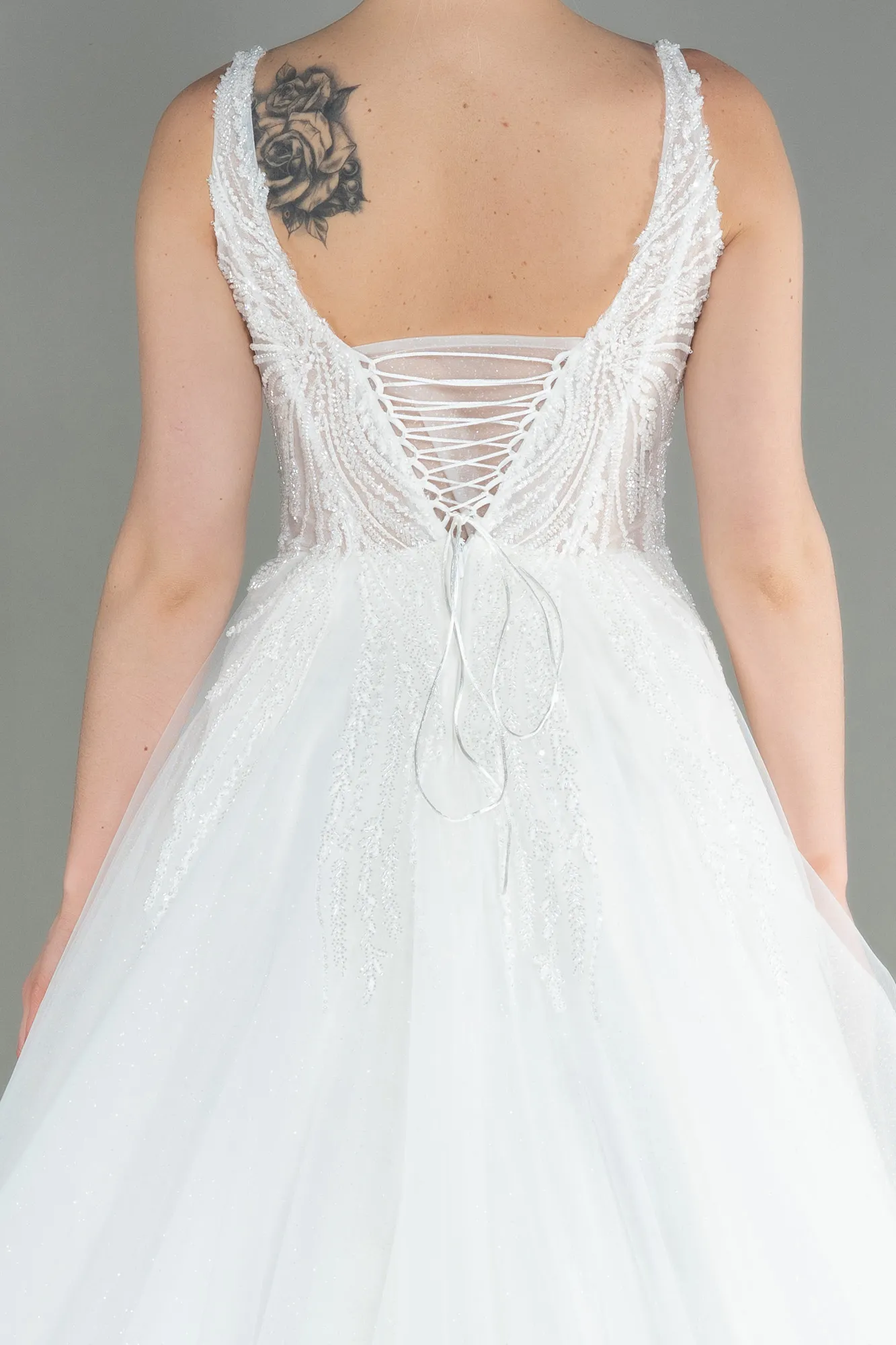 Ecru-Wedding Dress ABG003