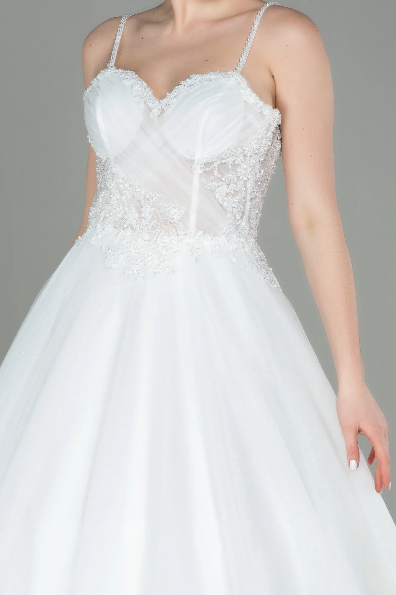 Ecru-Wedding Dress ABG004