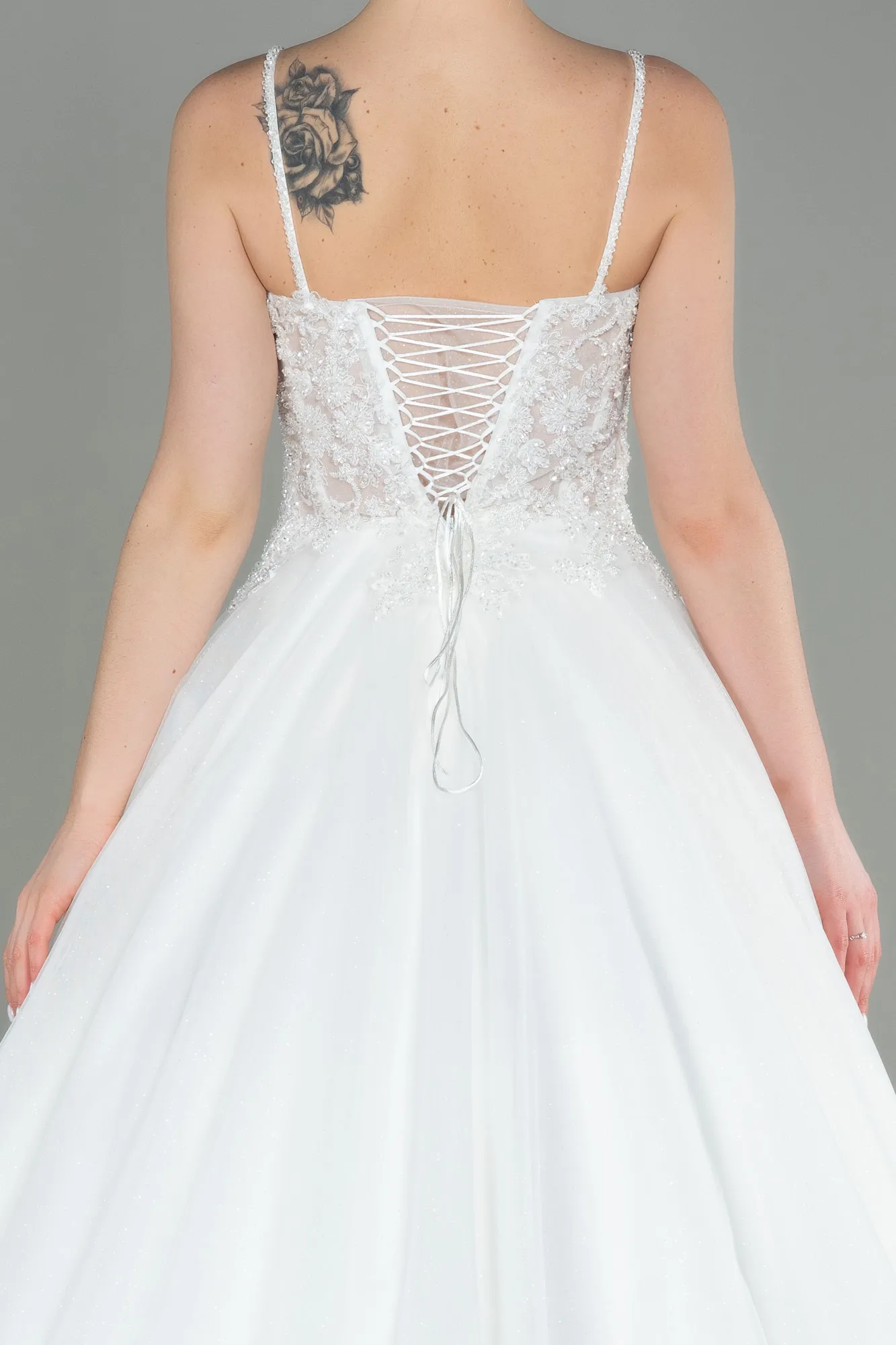 Ecru-Wedding Dress ABG004