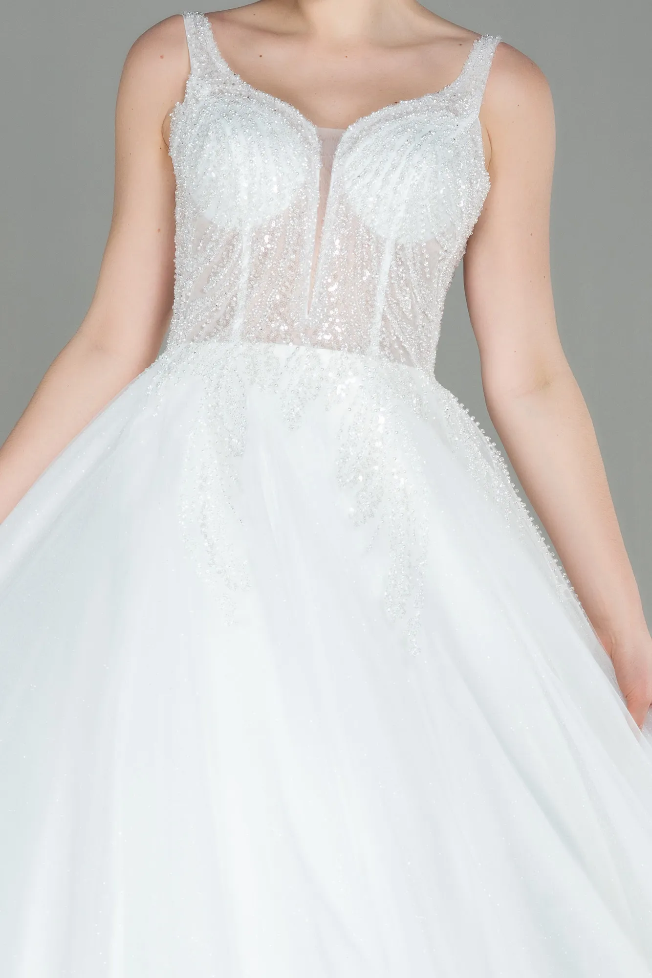 Ecru-Wedding Dress ABG007