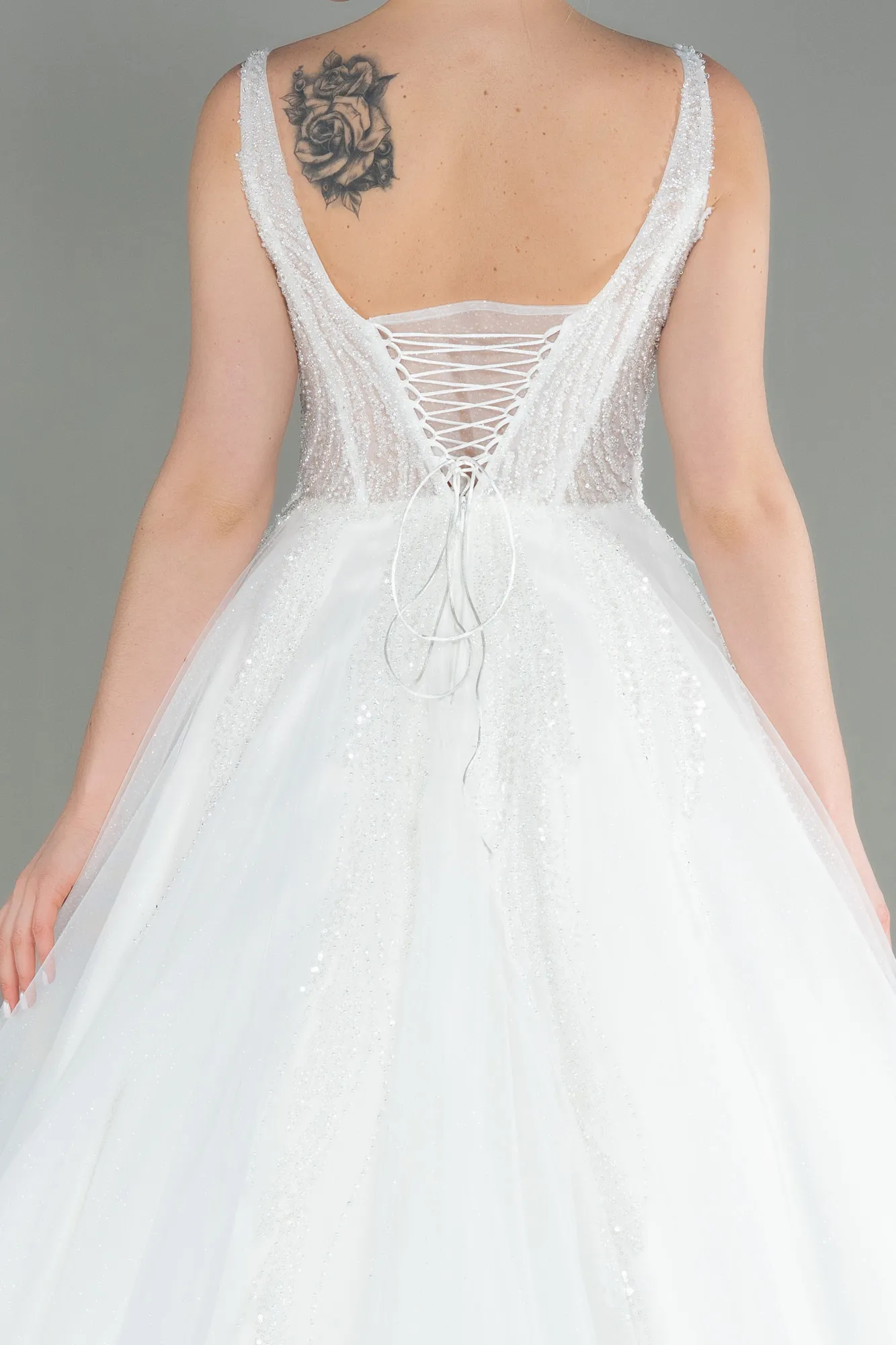 Ecru-Wedding Dress ABG007