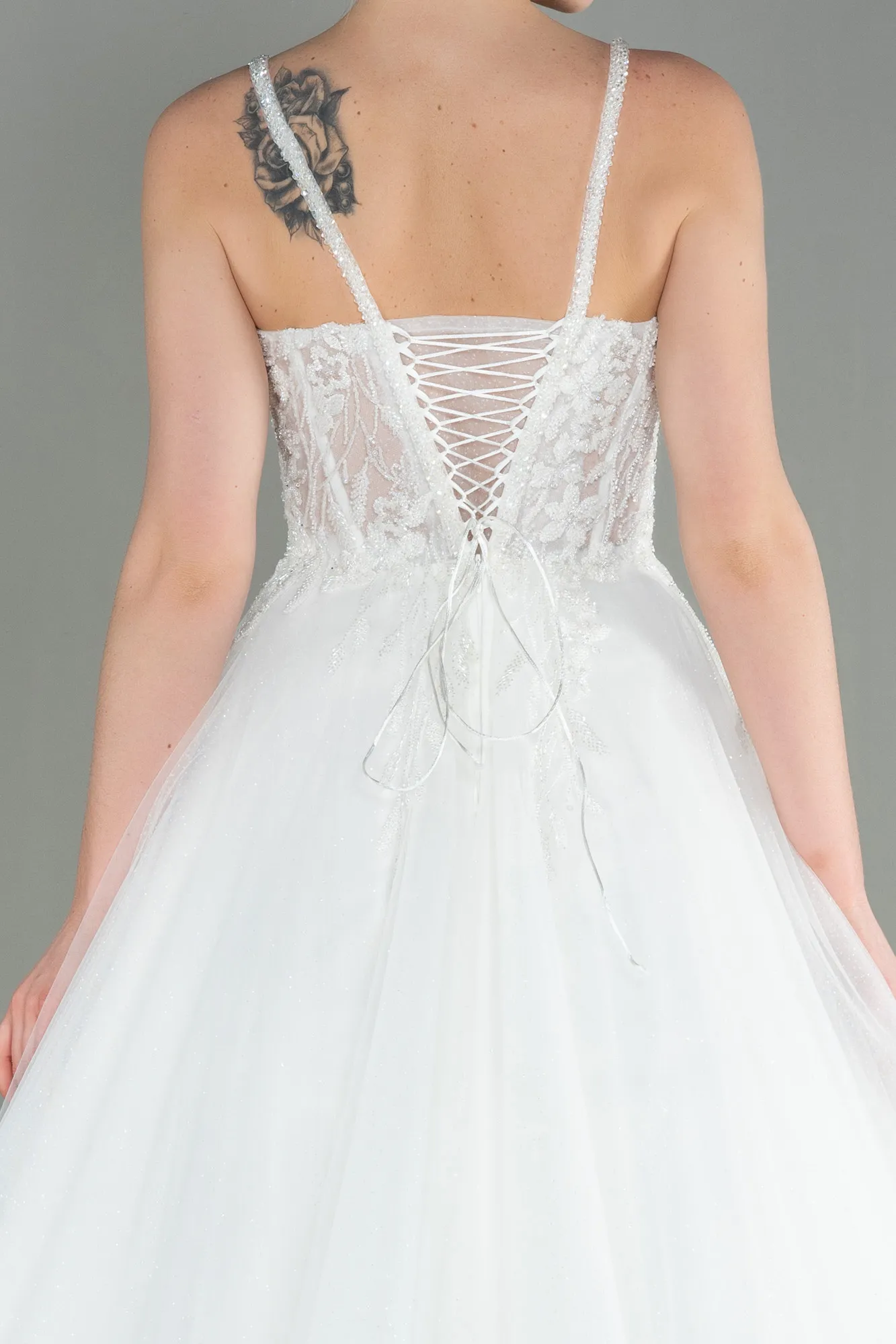Ecru-Wedding Dress ABG009