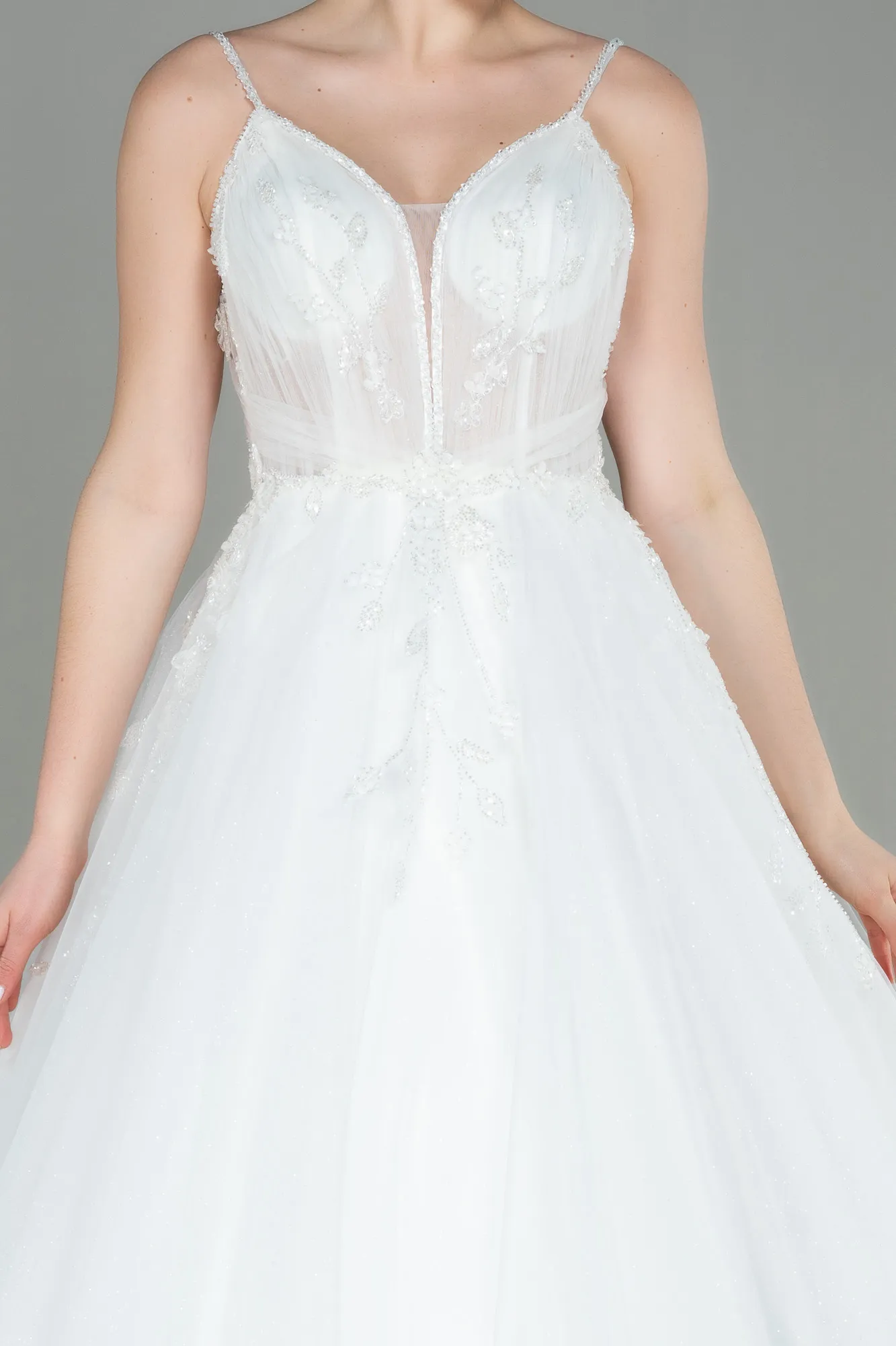 Ecru-Wedding Dress ABG010