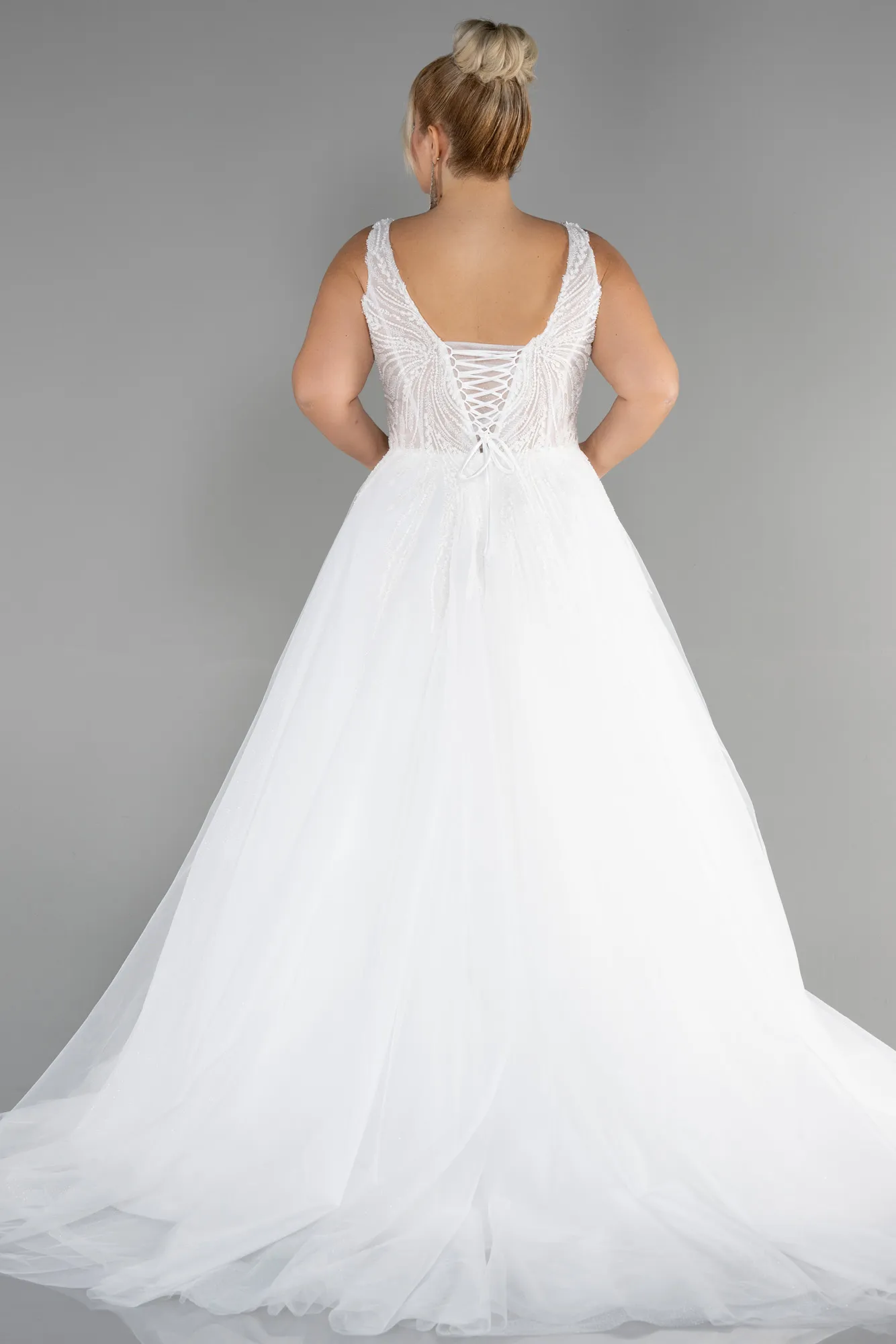 Ecru-Wedding Dress ABG029