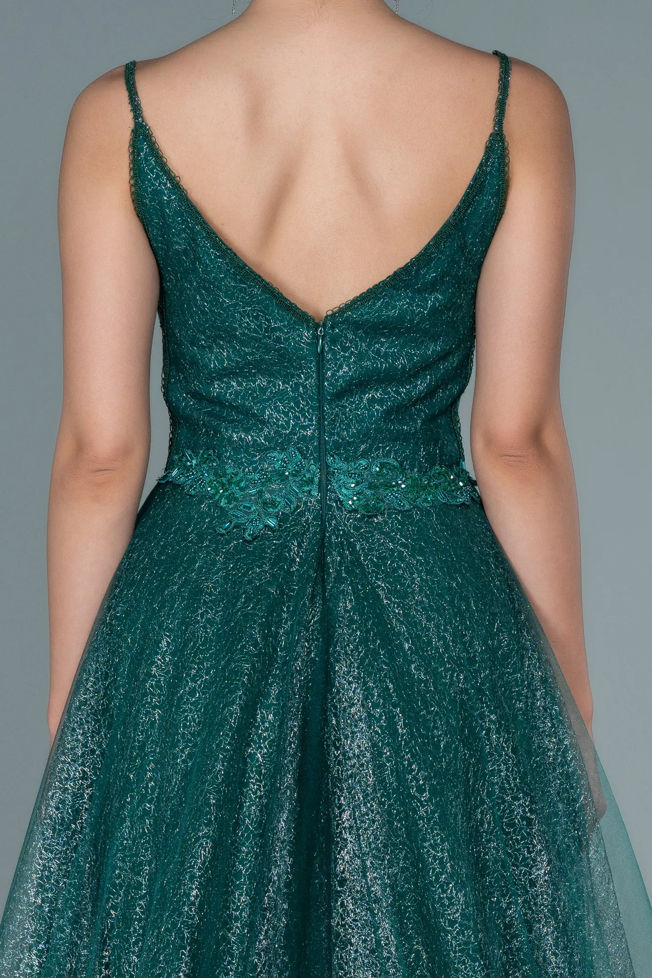 Emerald Green-Long Engagement Dress ABU1442