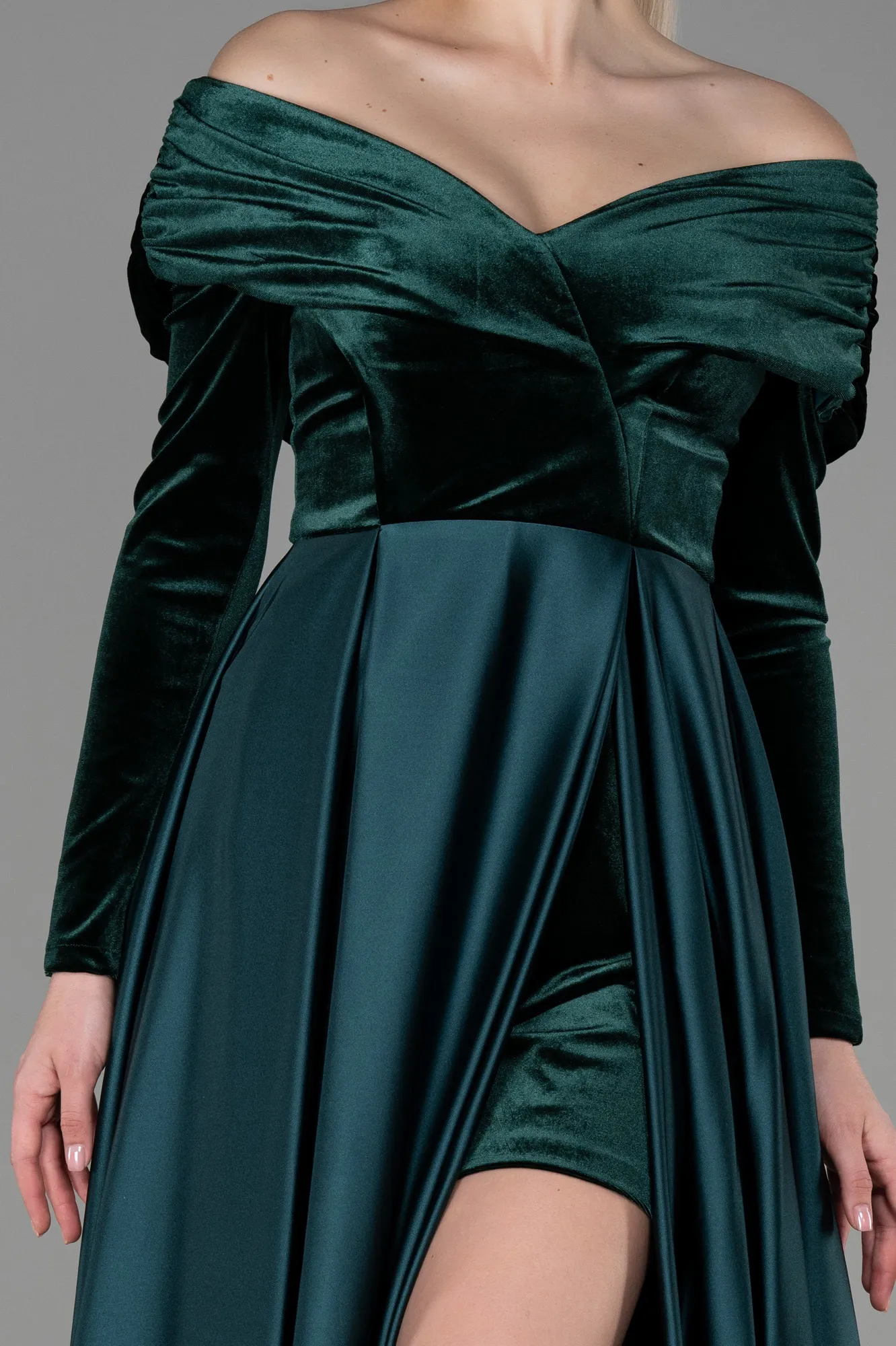 Emerald Green-Long Evening Dress ABU2083