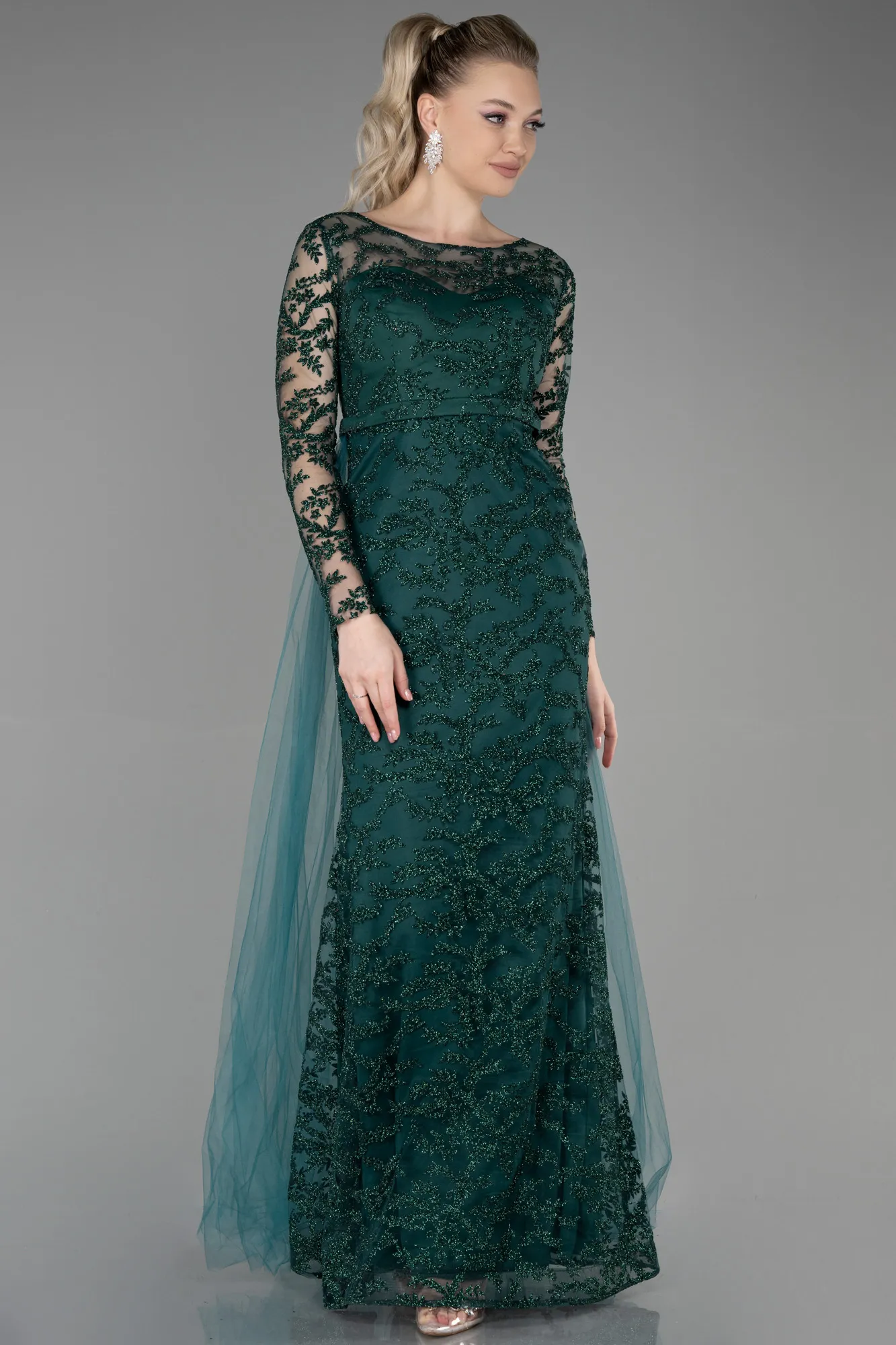 Emerald Green-Long Evening Dress ABU2237
